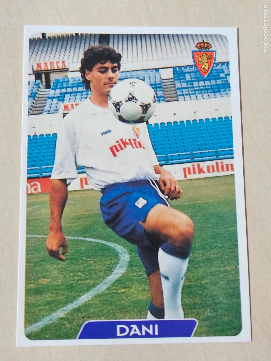 Football Stickers: N&ordm; 126 DANI - MUNDICROMO 95 96 FICHAS DE LA LIGA - REAL ZARAGOZA