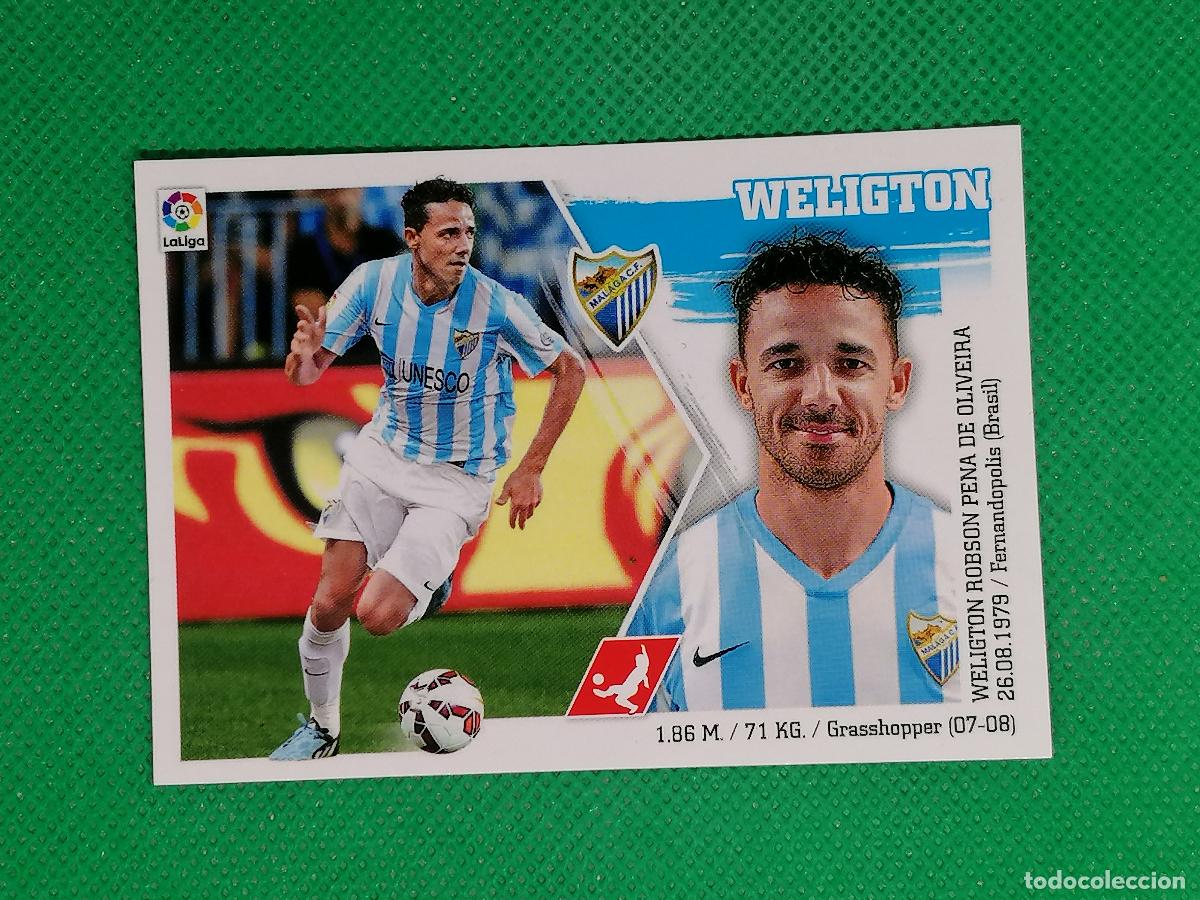 Fu&szlig;ball-Sticker: 7 WELIGTON MALAGA ⚽ PANINI LIGA ESTE 15 16 2015 2016 ⚽