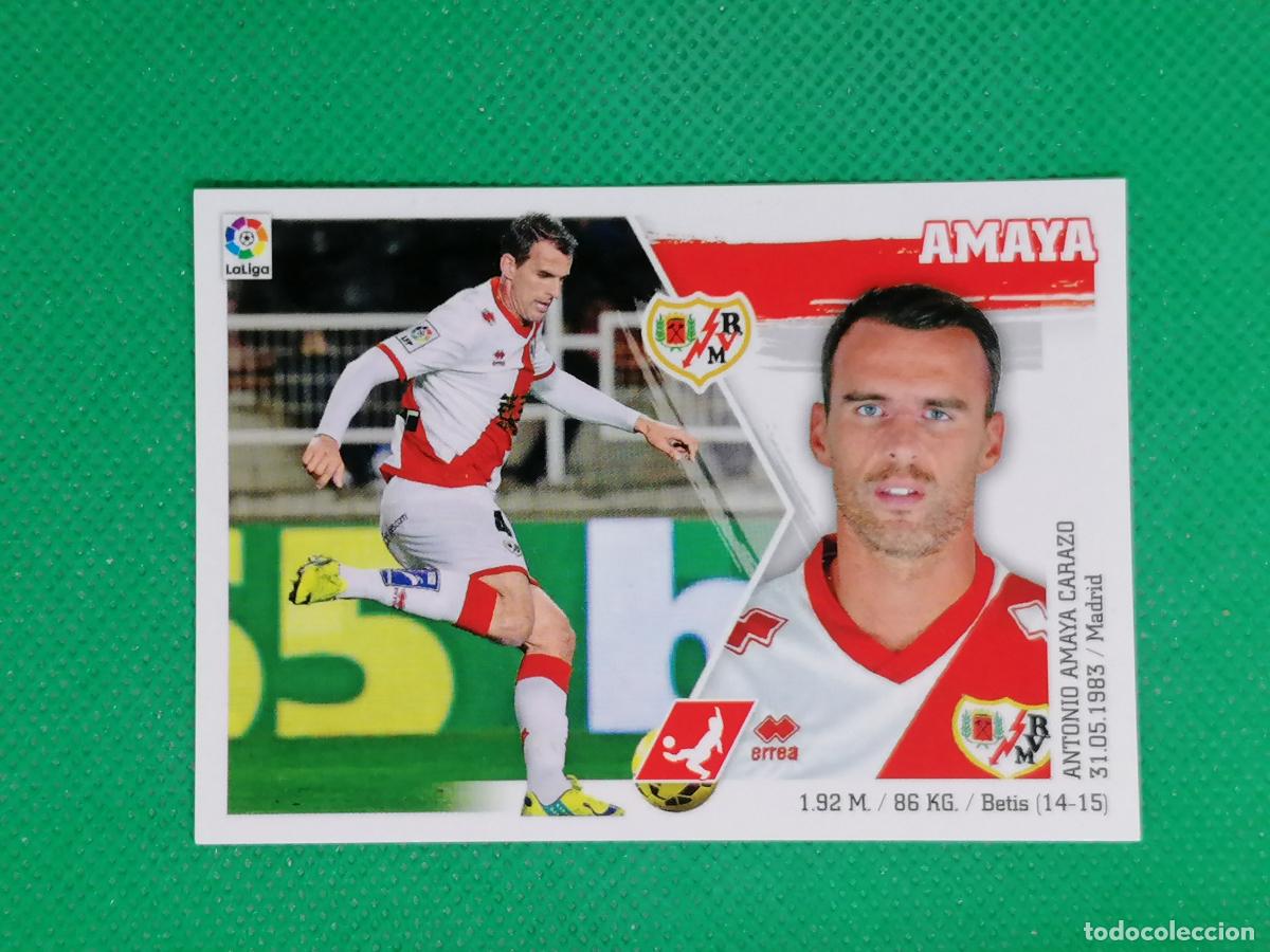 Cromos de F&uacute;tbol: 8 AMAYA RAYO VALLECANO ⚽ PANINI LIGA ESTE 15 16 2015 2016 ⚽