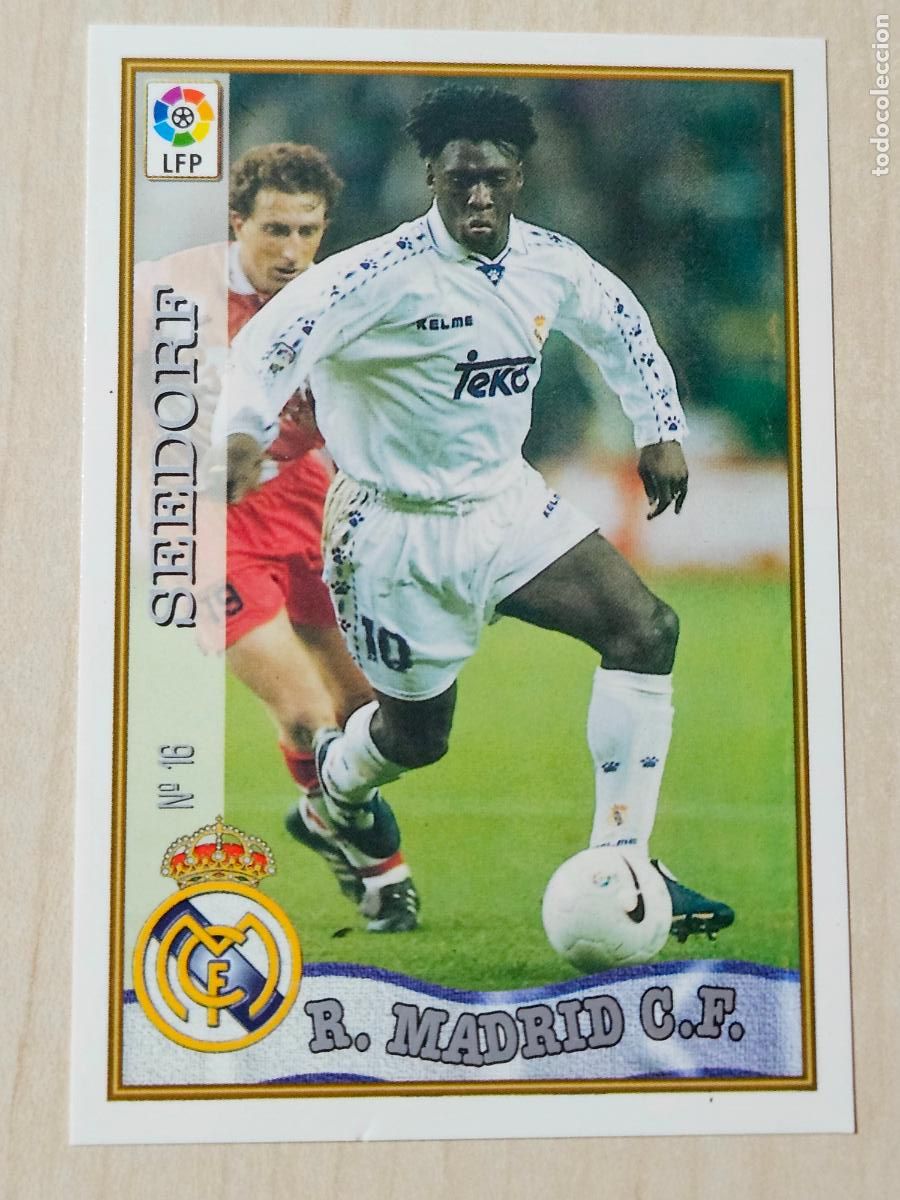 Football Stickers: N&ordm; 16 SEEDORF - MUNDICROMO - FICHAS DE LA LIGA 97 98 - REAL MADRID