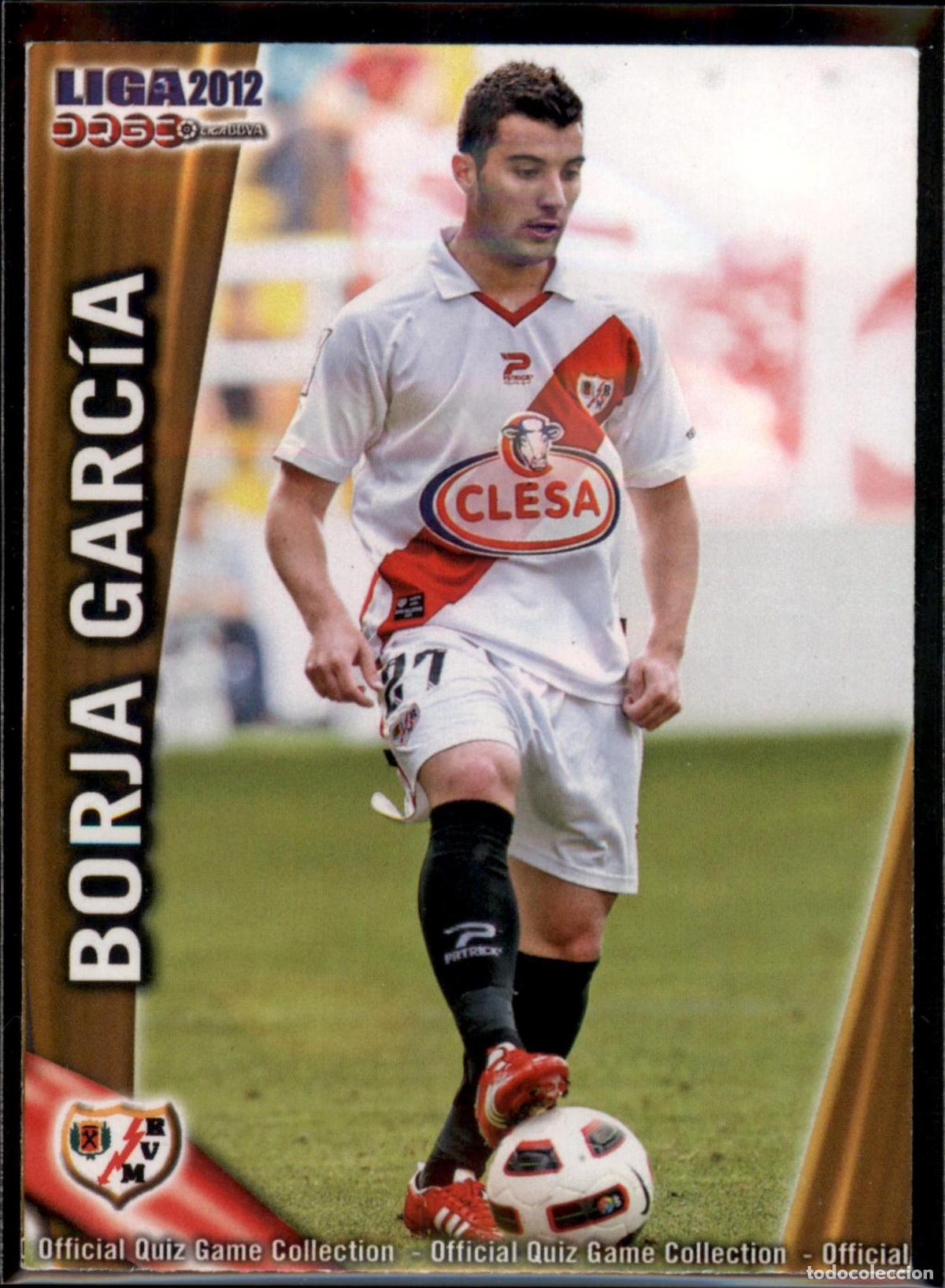 Football Stickers: Borja Garc&iacute;a N&ordm; 502 Rayo Vallecano Liga BBVA Las Fichas Quiz 2011 2012 Mundicromo 11 12