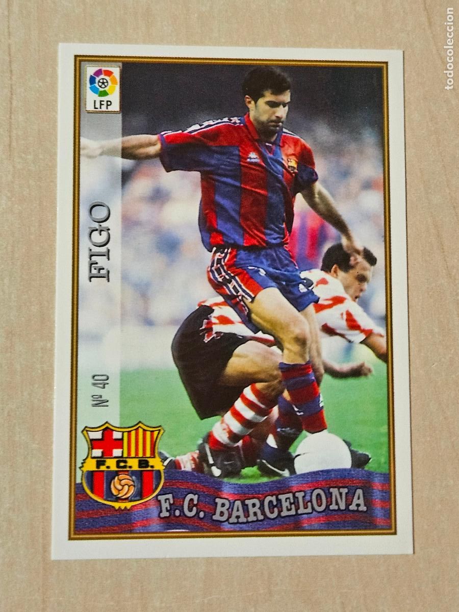 Cromos de Futebol: N&ordm; 40 FIGO - MUNDICROMO - FICHAS DE LA LIGA 97 98 - BARCELONA