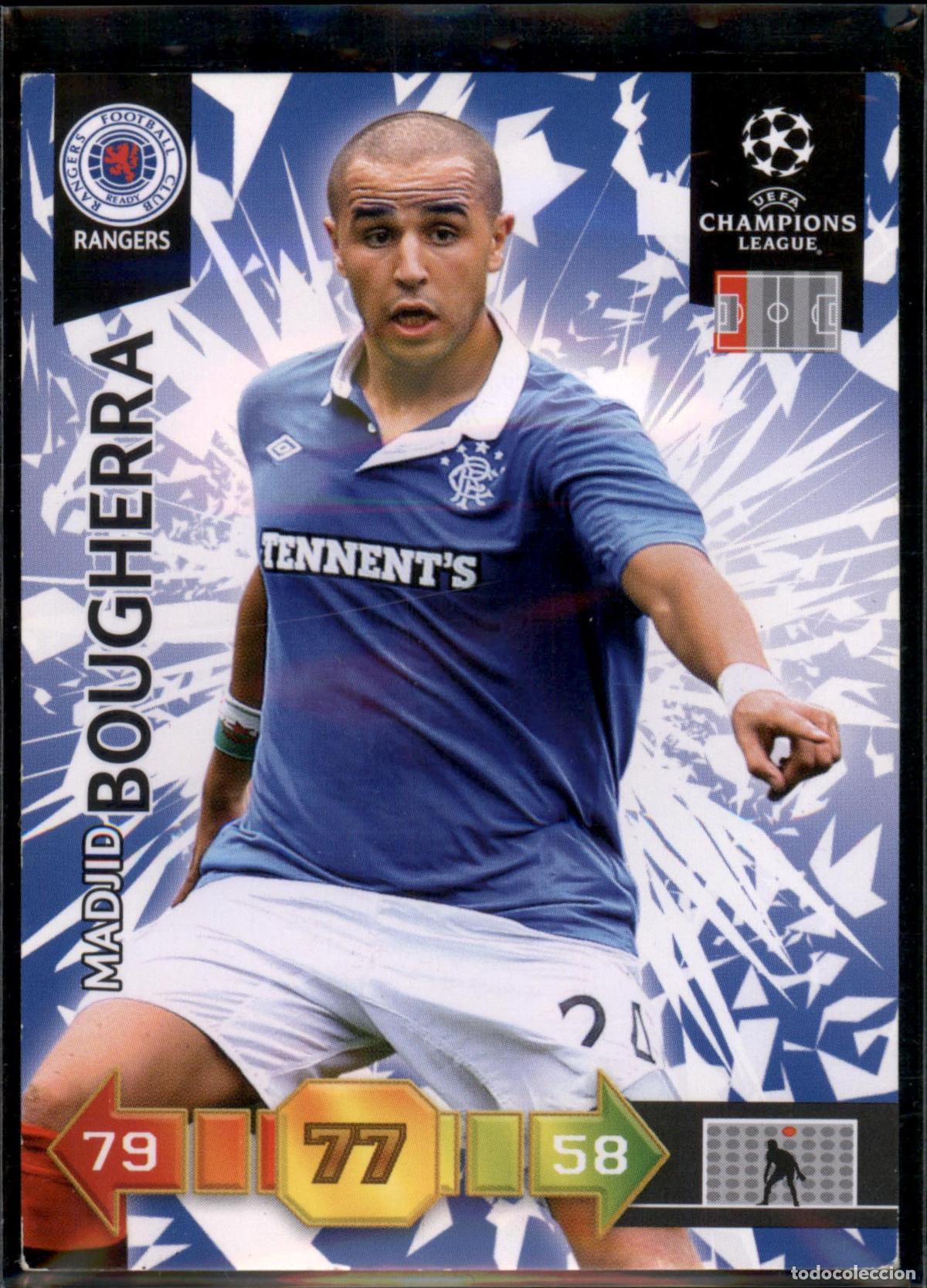 Cromos de F&uacute;tbol: Bougherra N&ordm; 223 Glasgow Rangers UEFA Champions League Adrenalyn XL 2010 2011 Panini 10 11