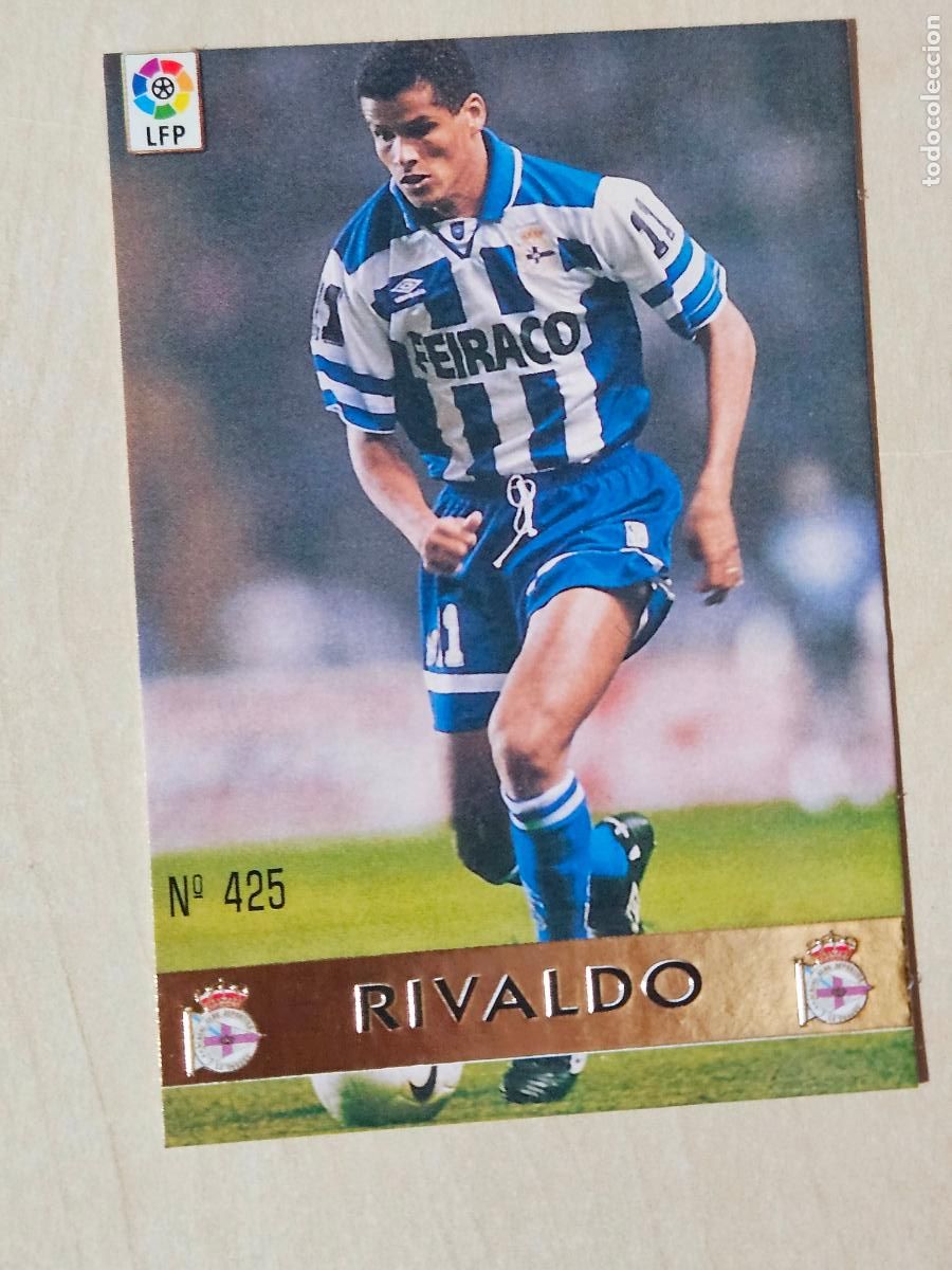 Cromos de F&uacute;tbol: N&ordm; 425 RIVALDO - MUNDICROMO - FICHAS DE LA LIGA 97 98 - LOS MEJORES 96 97