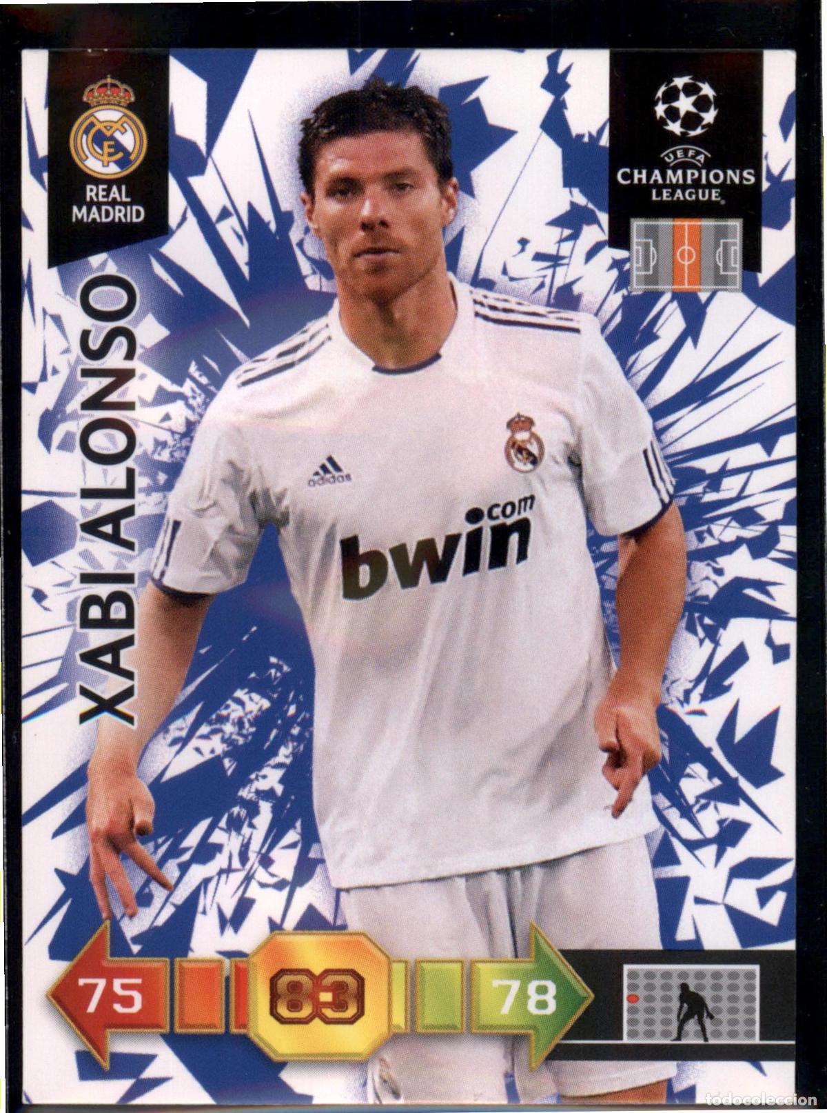 Cromos de Futebol: Xabi Alonso N&ordm; 236 Real Madrid UEFA Champions League Adrenalyn XL 2010 2011 Panini 10 11