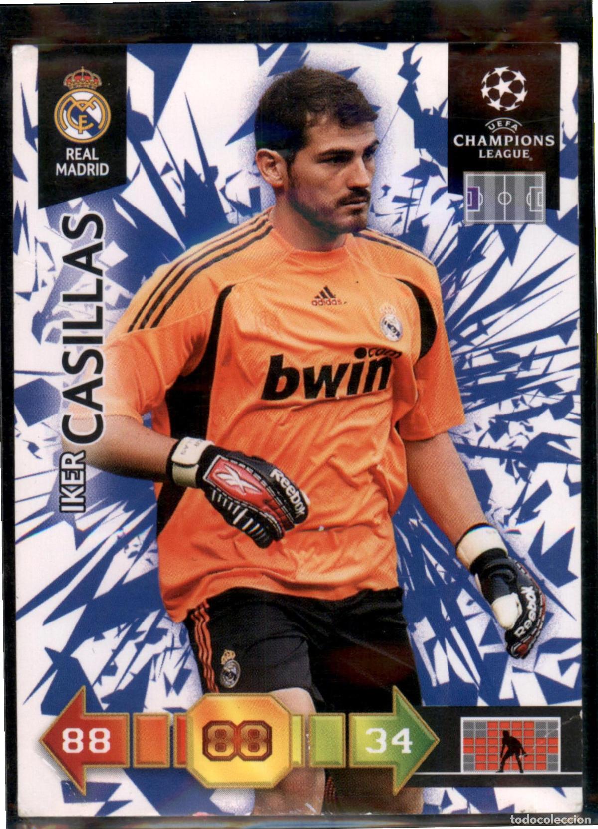 Cromos de Futebol: Iker Casillas N&ordm; 231 Real Madrid UEFA Champions League Adrenalyn XL 2010 2011 Panini 10 11