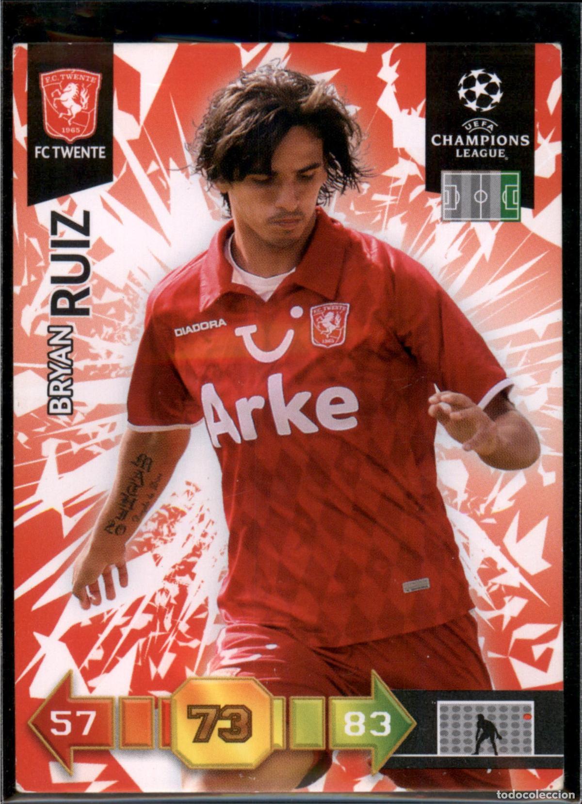 Cromos de Futebol: Bryan Ruiz N&ordm; 331 FC Twente UEFA Champions League Adrenalyn XL 2010 2011 Panini 10 11