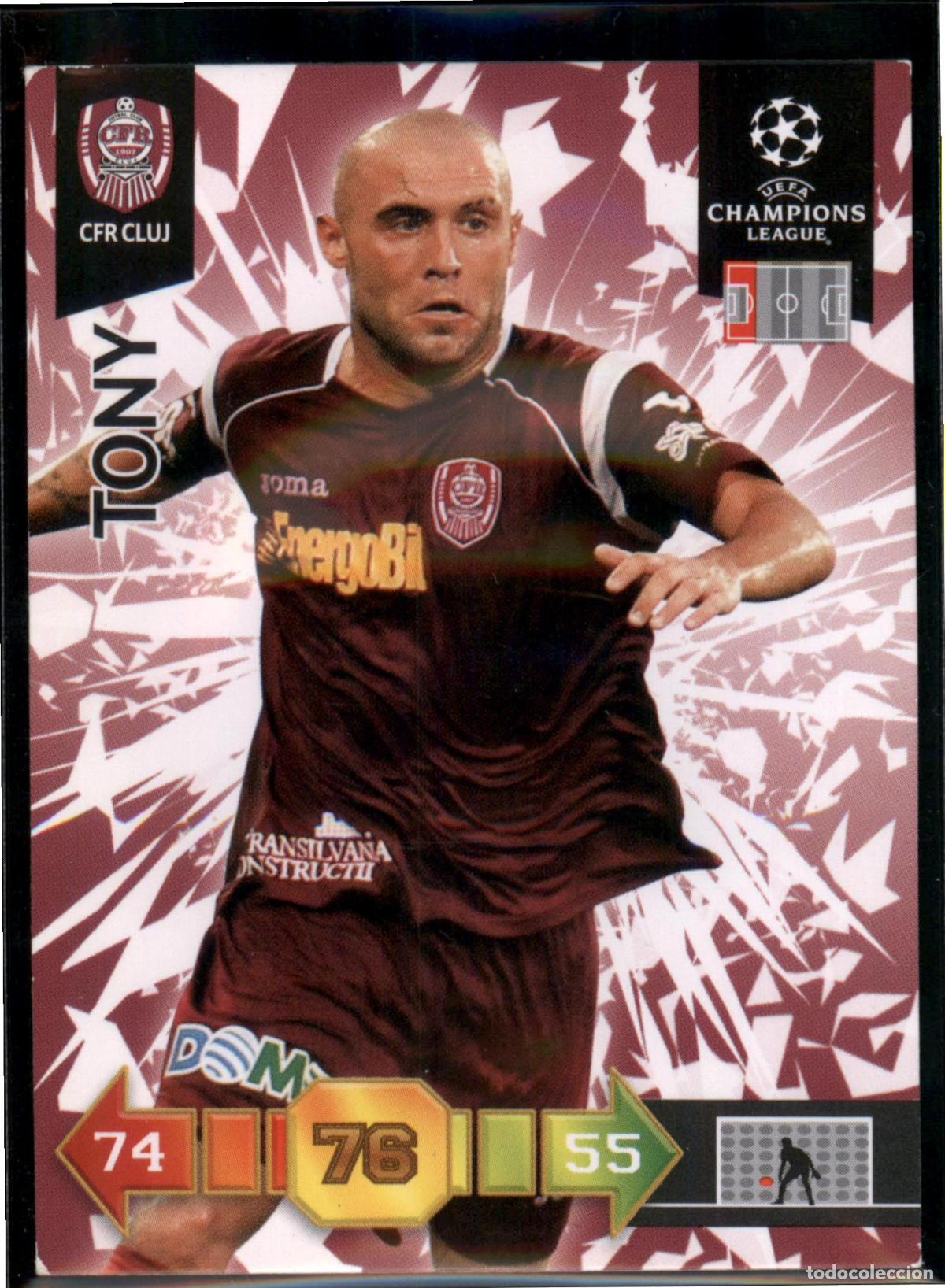 Cromos de Futebol: Tony N&ordm; 88 CFR 1907 Cluj UEFA Champions League Adrenalyn XL 2010 2011 Panini 10 11