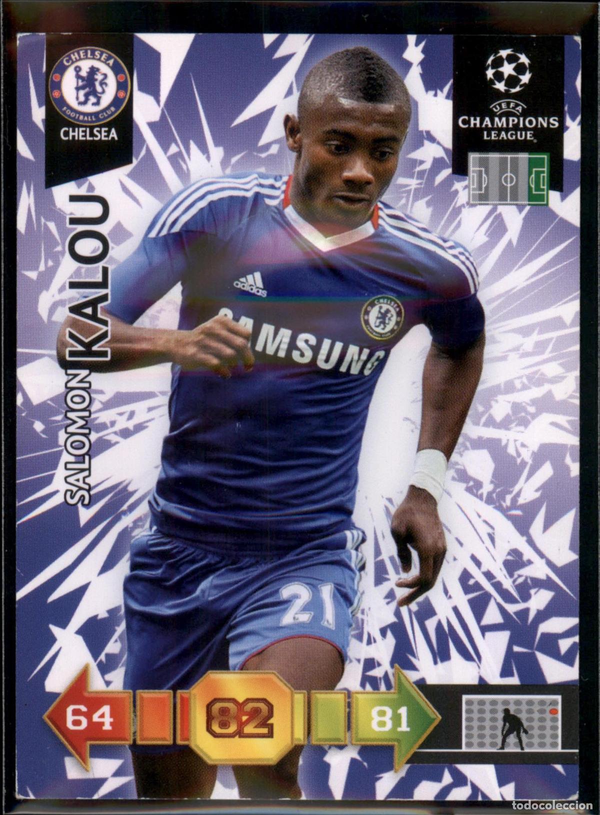 Cromos de F&uacute;tbol: Kalou N&ordm; 109 Chelsea FC UEFA Champions League Adrenalyn XL 2010 2011 Panini 10 11