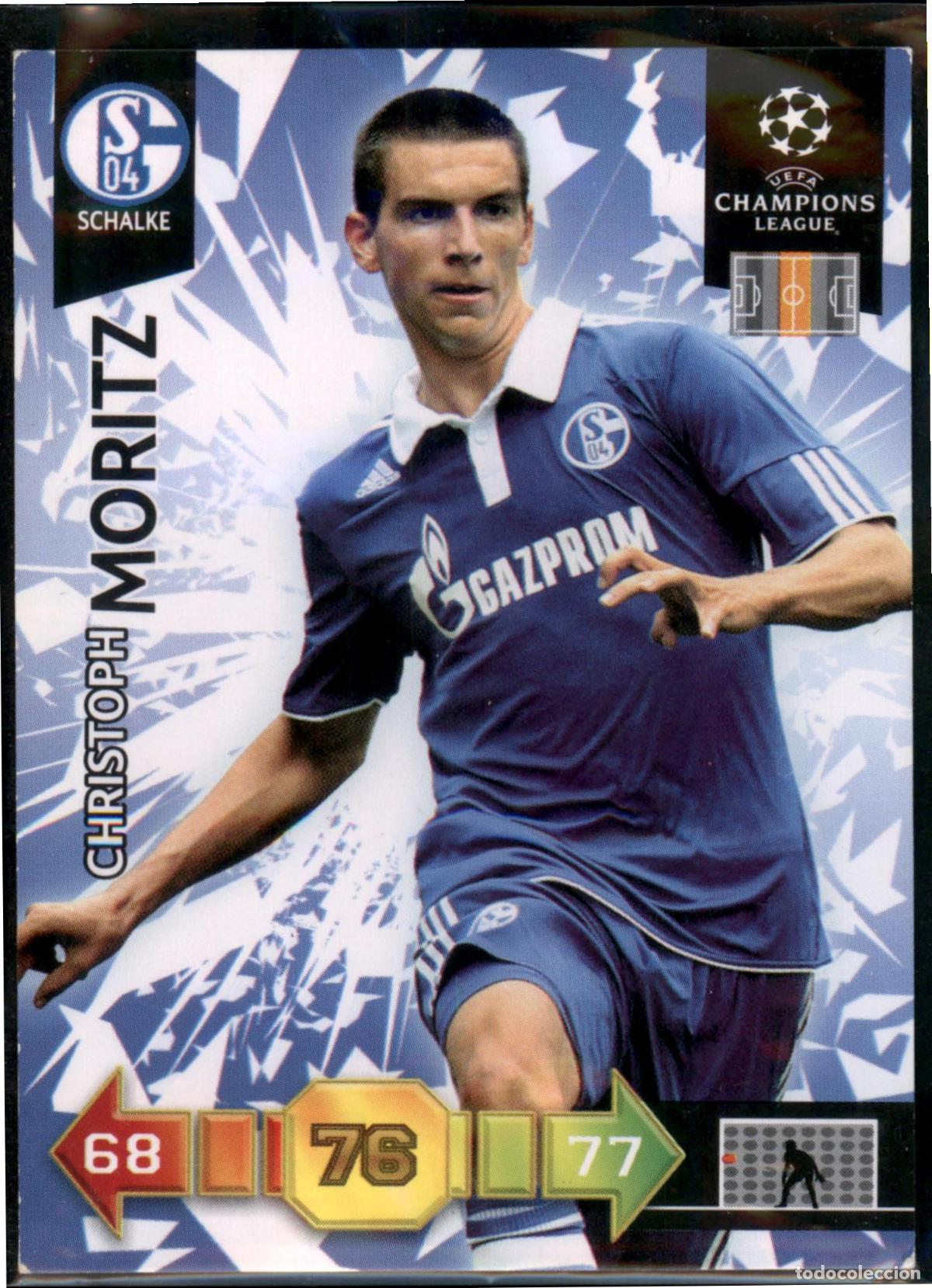 Cromos de F&uacute;tbol: Moritz N&ordm; 287 FC Schalke 04 UEFA Champions League Adrenalyn XL 2010 2011 Panini 10 11