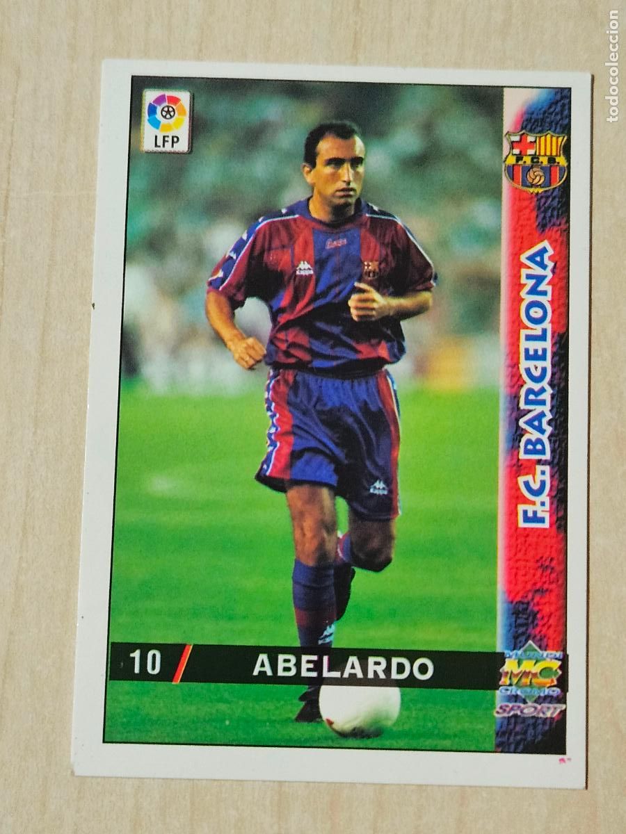 Cromos de F&uacute;tbol: N&ordm; 10 ABELARDO - MUNDICROMO - FICHAS DE LA LIGA 98 99 - BARCELONA