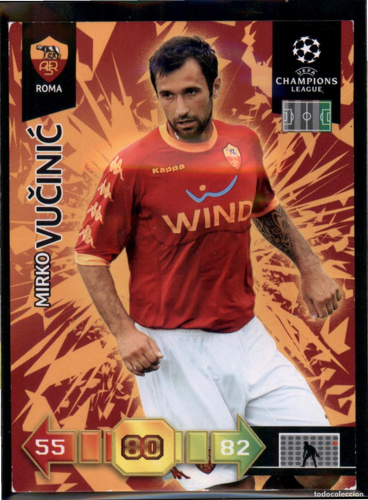 Cromos de F&uacute;tbol: Vucinic N&ordm; 263 AS Roma UEFA Champions League Adrenalyn XL 2010 2011 Panini 10 11