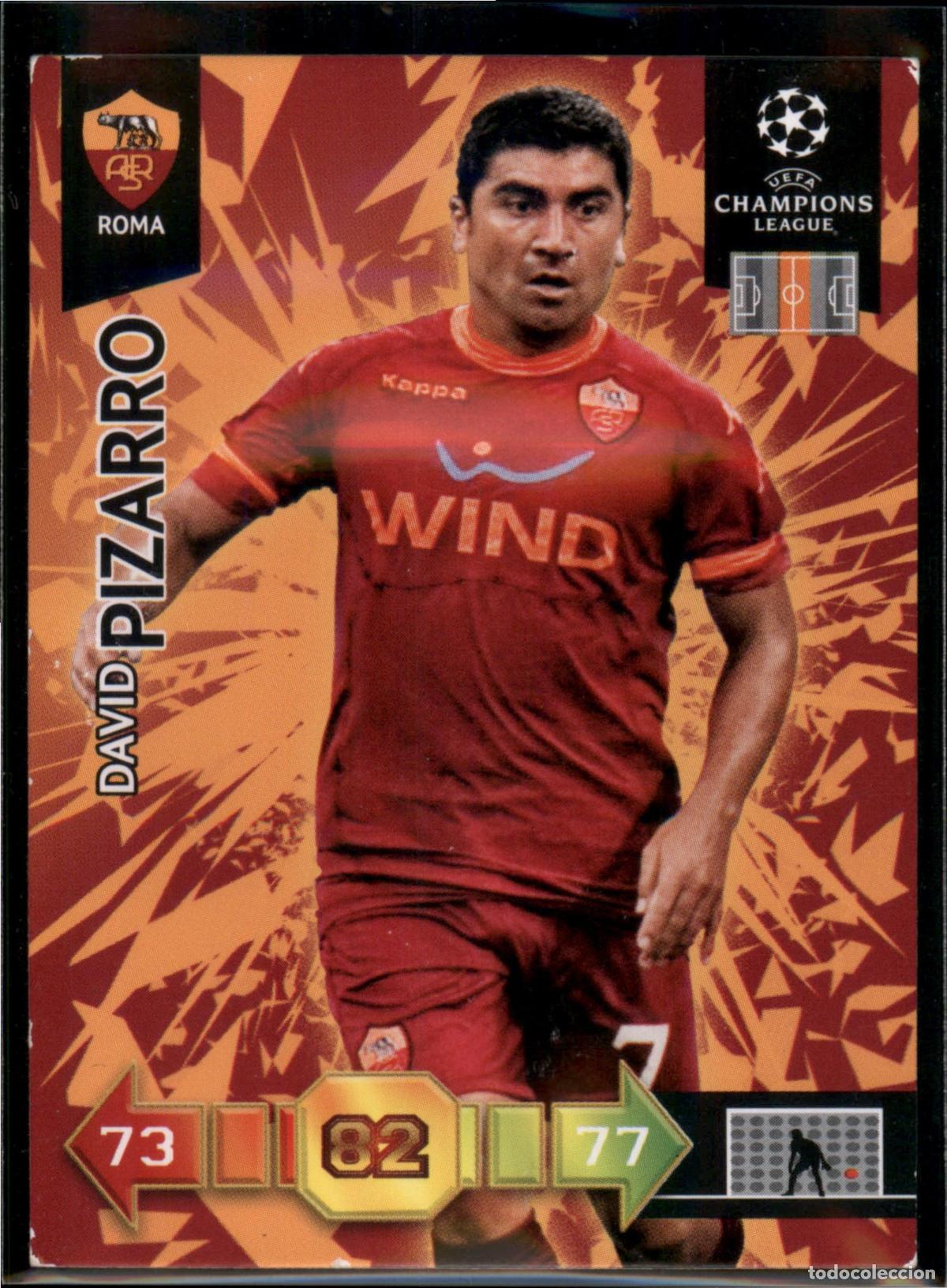 Cromos de F&uacute;tbol: Pizarro N&ordm; 258 AS Roma UEFA Champions League Adrenalyn XL 2010 2011 Panini 10 11