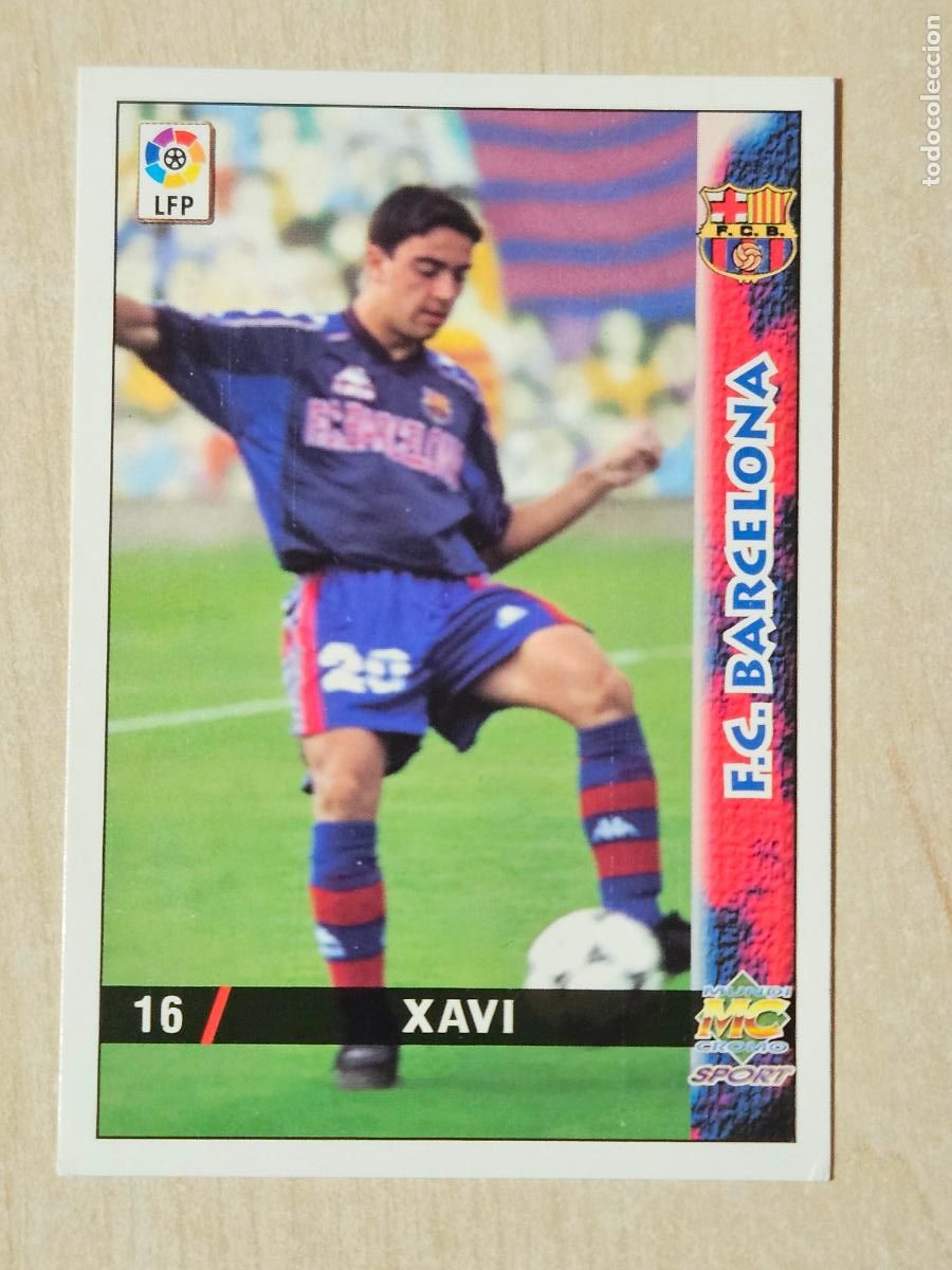 Cromos de F&uacute;tbol: N&ordm; 16 XAVI - MUNDICROMO - FICHAS DE LA LIGA 98 99 - BARCELONA