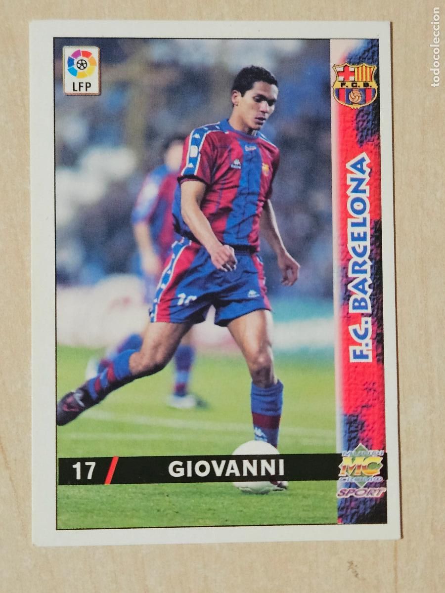 Cartes &agrave; collectionner de Football: N&ordm; 17 GIOVANNI - MUNDICROMO - FICHAS DE LA LIGA 98 99 - BARCELONA