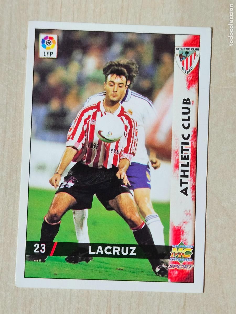 Cromos de F&uacute;tbol: N&ordm; 23 LACRUZ - MUNDICROMO - FICHAS DE LA LIGA 98 99 - ATHLETIC DE BILBAO