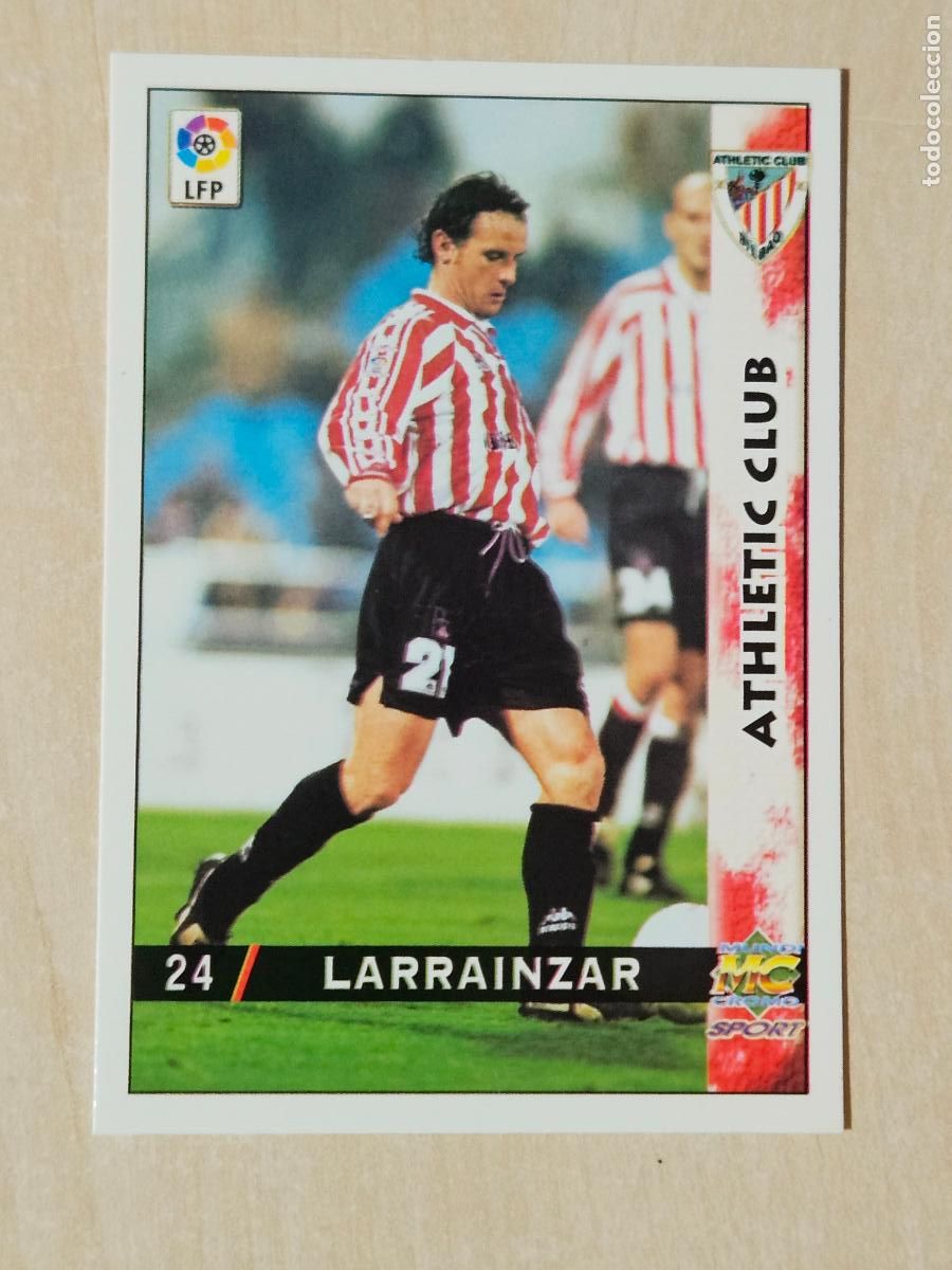 Cromos de F&uacute;tbol: N&ordm; 24 LARRAINZAR - MUNDICROMO - FICHAS DE LA LIGA 98 99 - ATHLETIC DE BILBAO