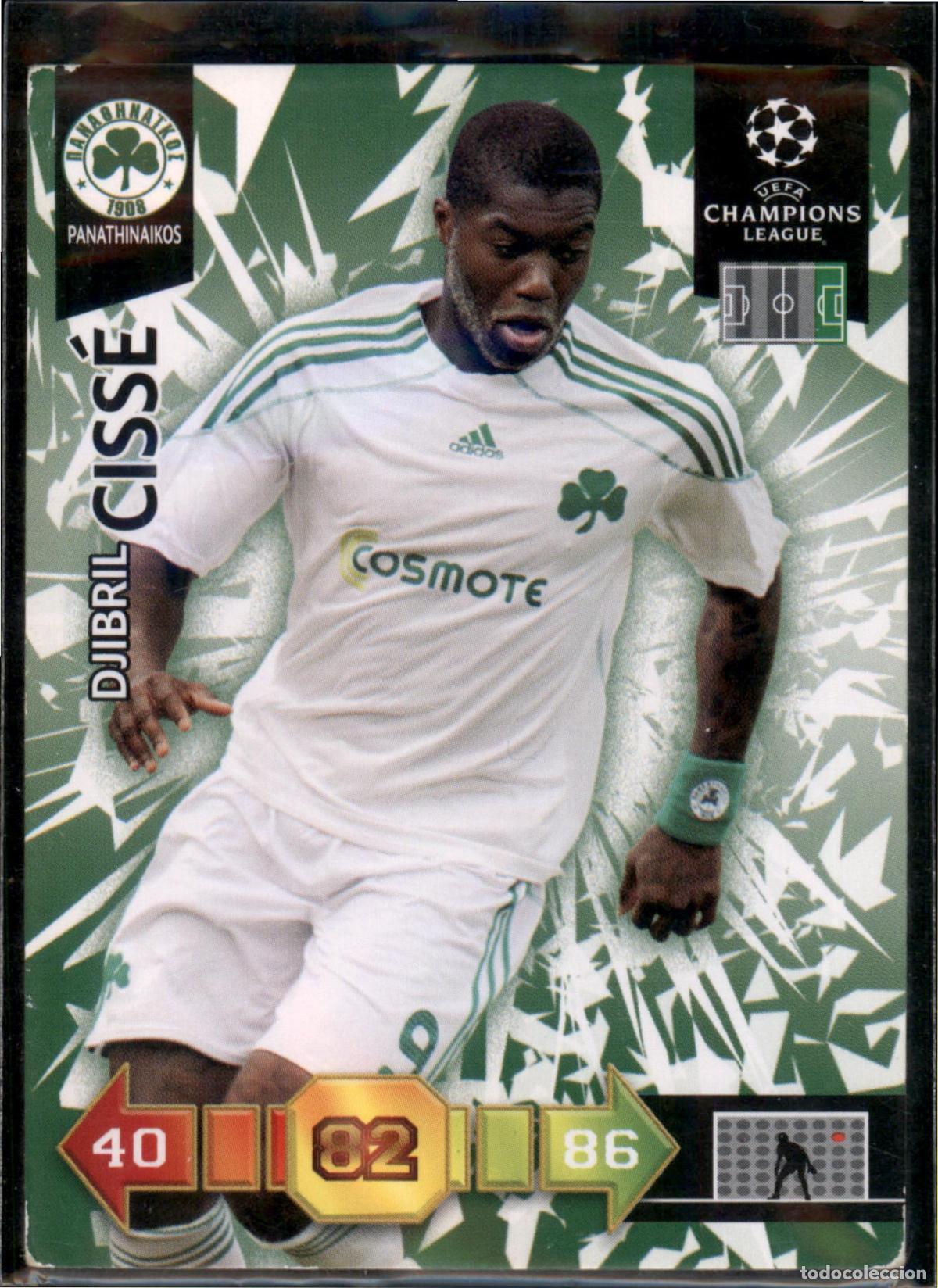 Cromos de F&uacute;tbol: Ciss&eacute; N&ordm; 216 Panathinaikos FC UEFA Champions League Adrenalyn XL 2010 2011 Panini 10 11