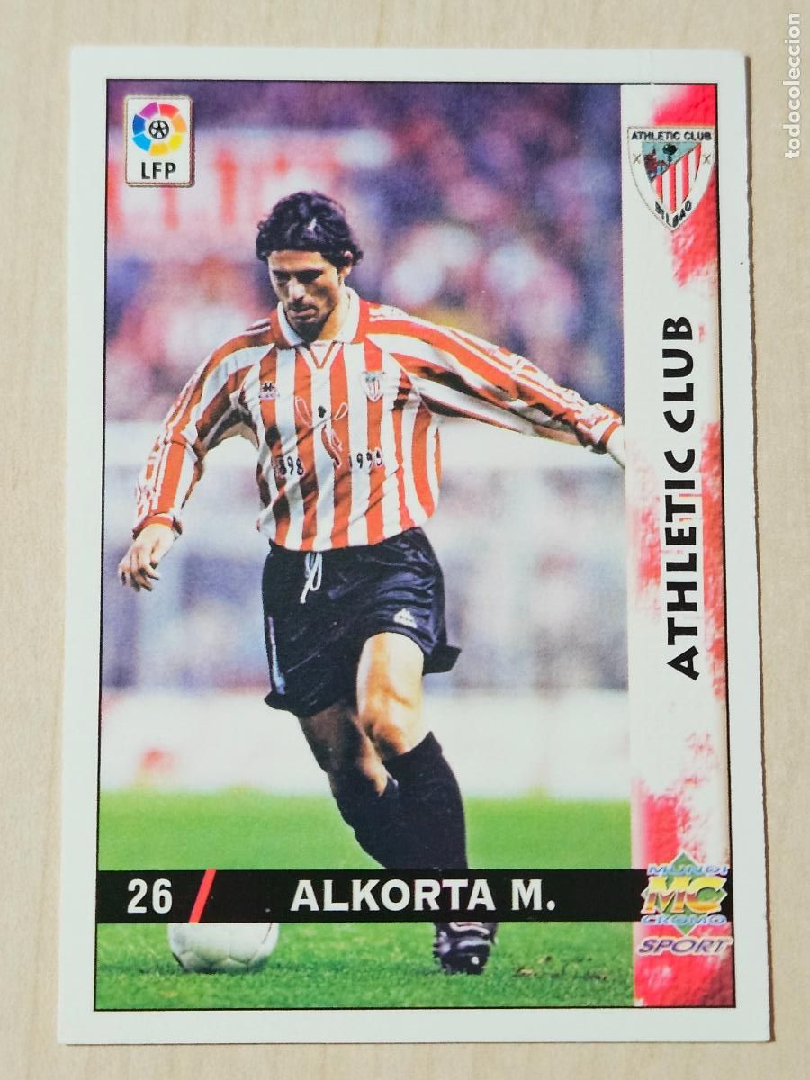 Cromos de F&uacute;tbol: N&ordm; 26 ALKORTA - MUNDICROMO - FICHAS DE LA LIGA 98 99 - ATHLETIC DE BILBAO