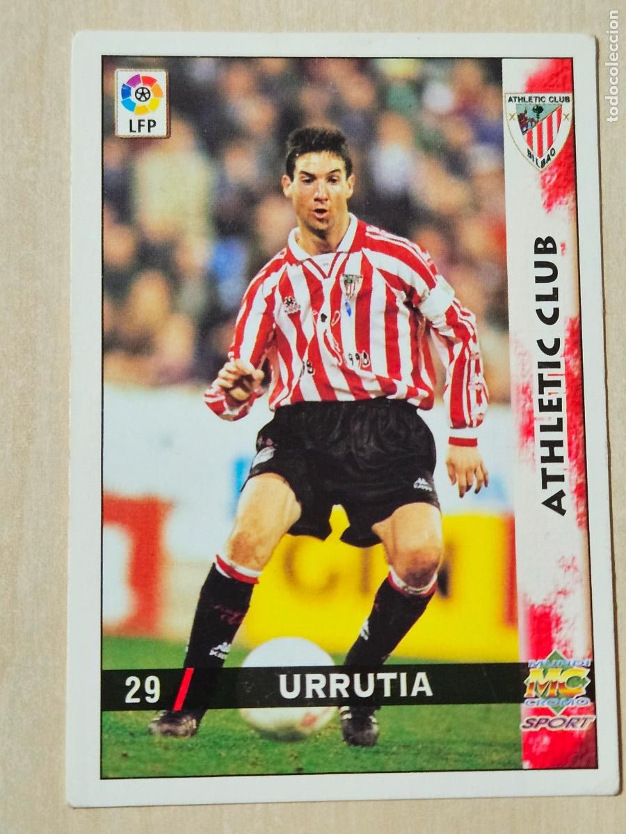Cromos de F&uacute;tbol: N&ordm; 29 URRUTIA - MUNDICROMO - FICHAS DE LA LIGA 98 99 - ATHLETIC DE BILBAO