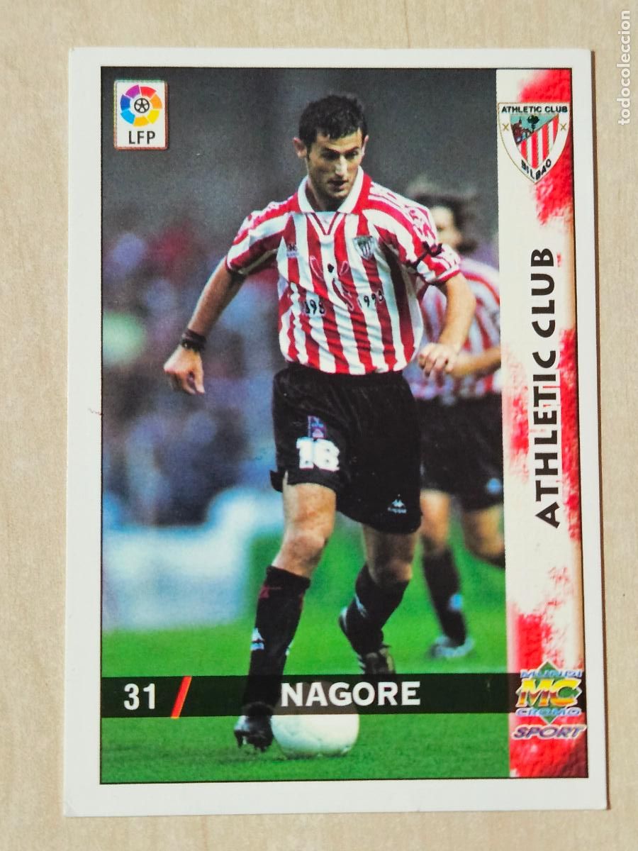 Cromos de F&uacute;tbol: N&ordm; 31 NAGORE - MUNDICROMO - FICHAS DE LA LIGA 98 99 - ATHLETIC DE BILBAO