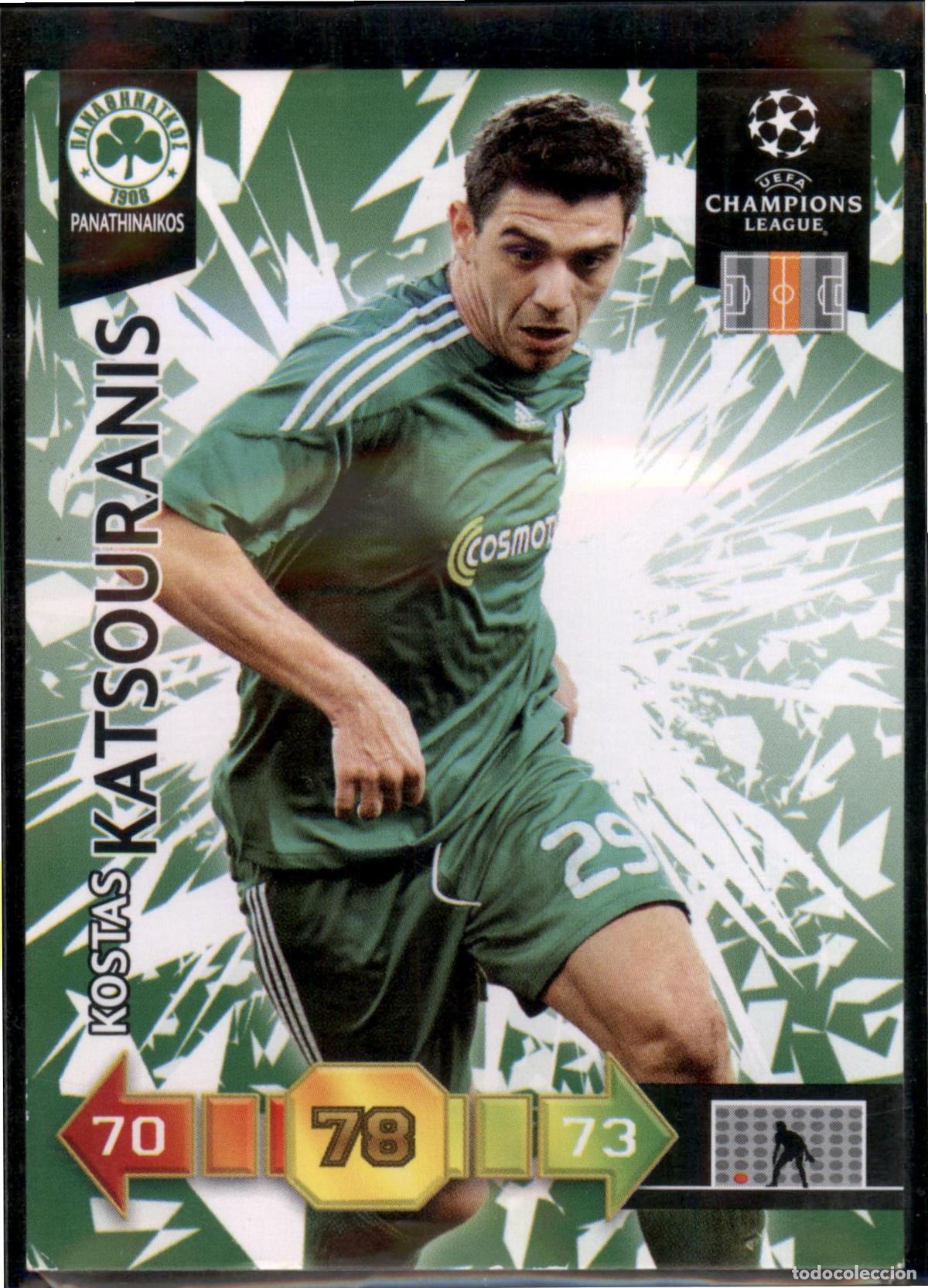 Cromos de F&uacute;tbol: Katsouranis N&ordm; 214 Panathinaikos FC UEFA Champions League Adrenalyn XL 2010 2011 Panini 10 11