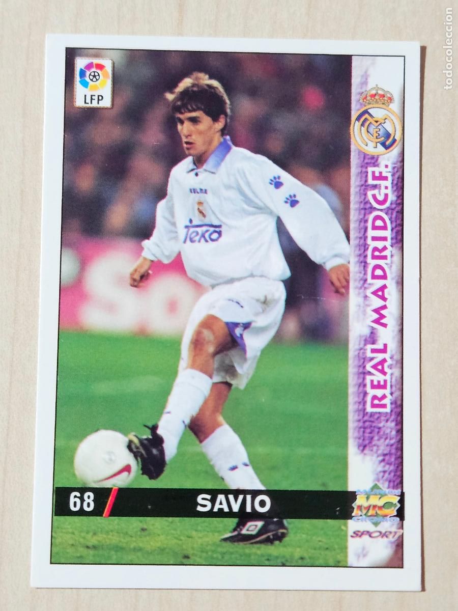 Cromos de F&uacute;tbol: N&ordm; 68 SAVIO - MUNDICROMO - FICHAS DE LA LIGA 98 99 - REAL MADRID