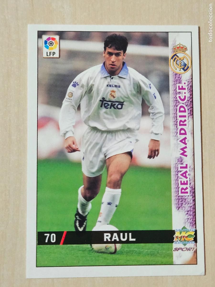 Cromos de F&uacute;tbol: N&ordm; 70 RAUL - MUNDICROMO - FICHAS DE LA LIGA 98 99 - REAL MADRID