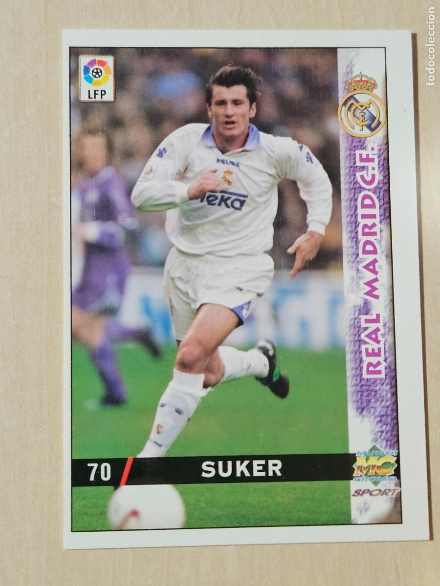 Cromos de F&uacute;tbol: N&ordm; 70 SUKER - MUNDICROMO - FICHAS DE LA LIGA 98 99 - REAL MADRID