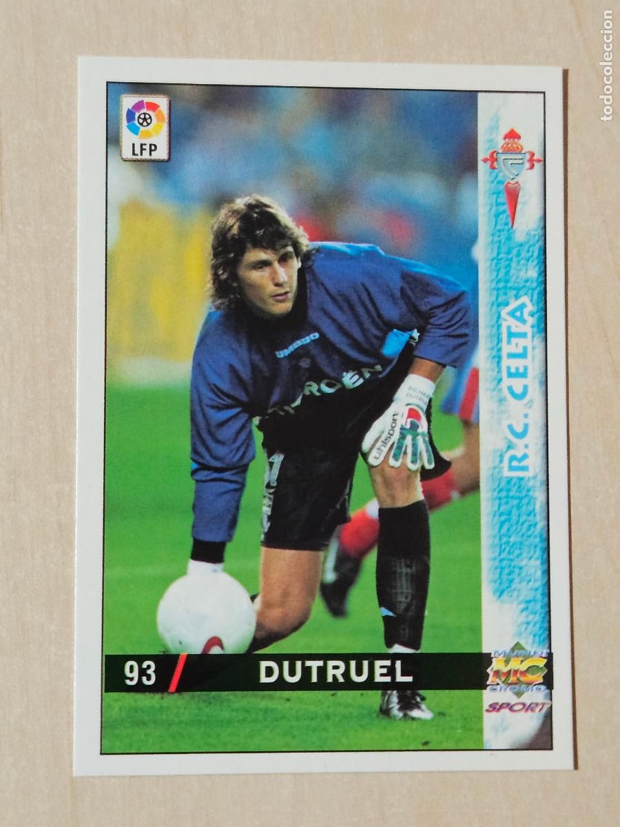 Cromos de F&uacute;tbol: N&ordm; 93 DUTRUEL - MUNDICROMO - FICHAS DE LA LIGA 98 99 - REAL CELTA
