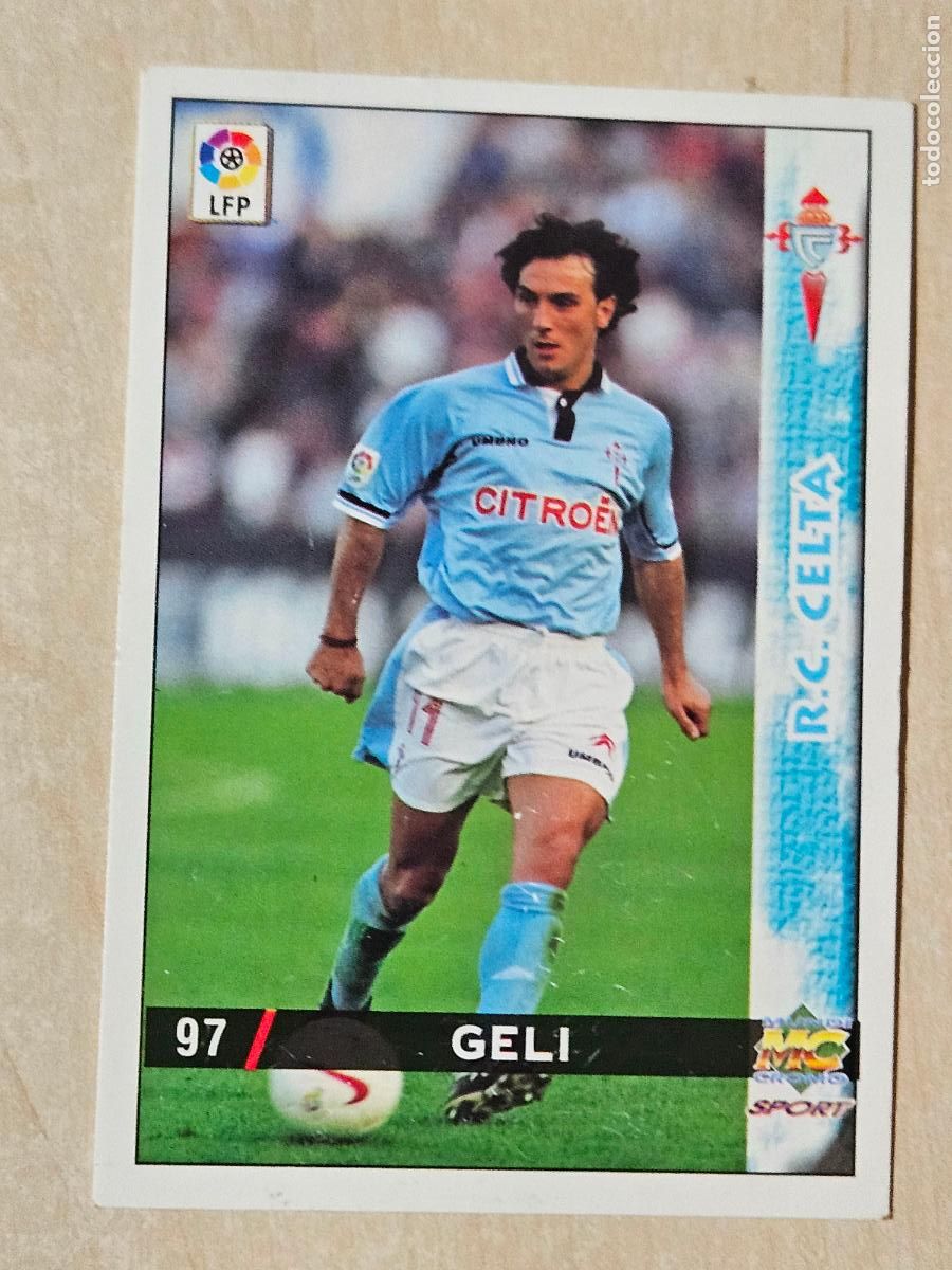 Cromos de F&uacute;tbol: N&ordm; 97 GELI - MUNDICROMO - FICHAS DE LA LIGA 98 99 - REAL CELTA