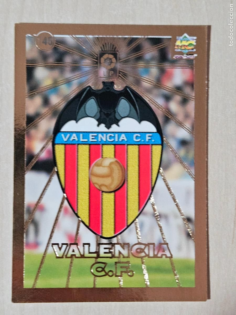 Cromos de F&uacute;tbol: N&ordm; 145 ESCUDO - MUNDICROMO - FICHAS DE LA LIGA 98 99 - VALENCIA