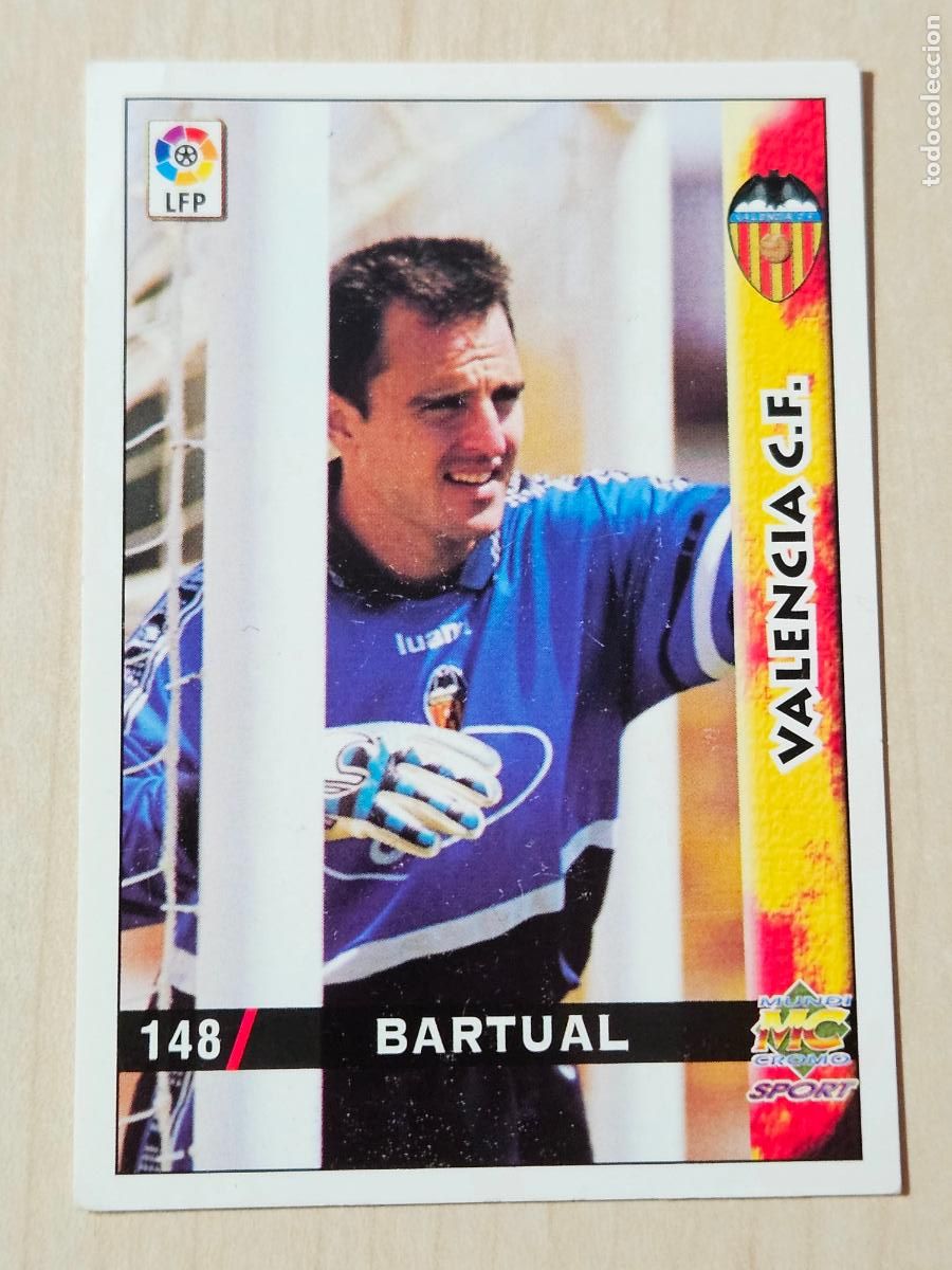 Cromos de F&uacute;tbol: N&ordm; 148 BARTUAL - MUNDICROMO - FICHAS DE LA LIGA 98 99 - VALENCIA