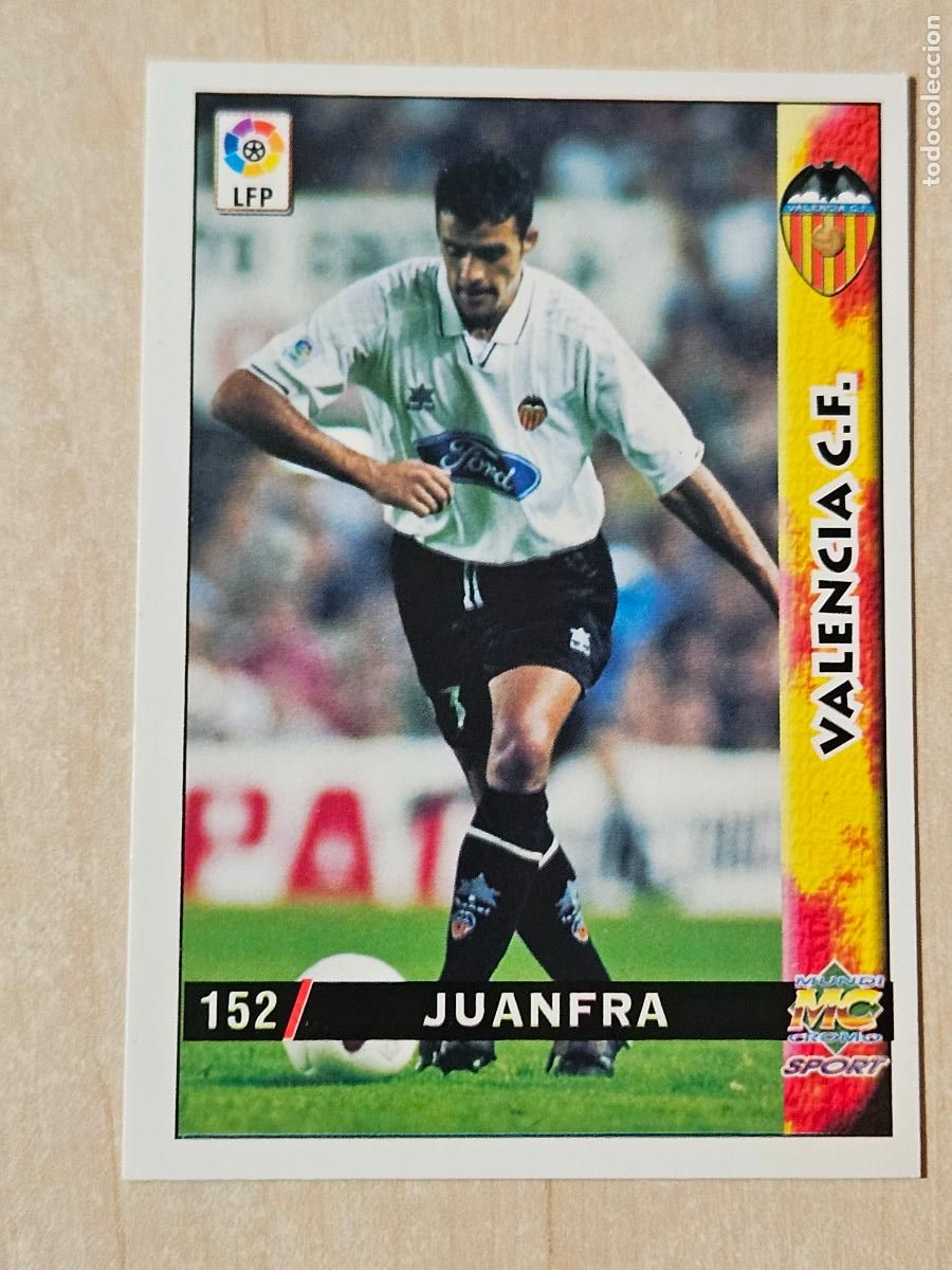 Cromos de F&uacute;tbol: N&ordm; 152JUANFRA - MUNDICROMO - FICHAS DE LA LIGA 98 99 - VALENCIA