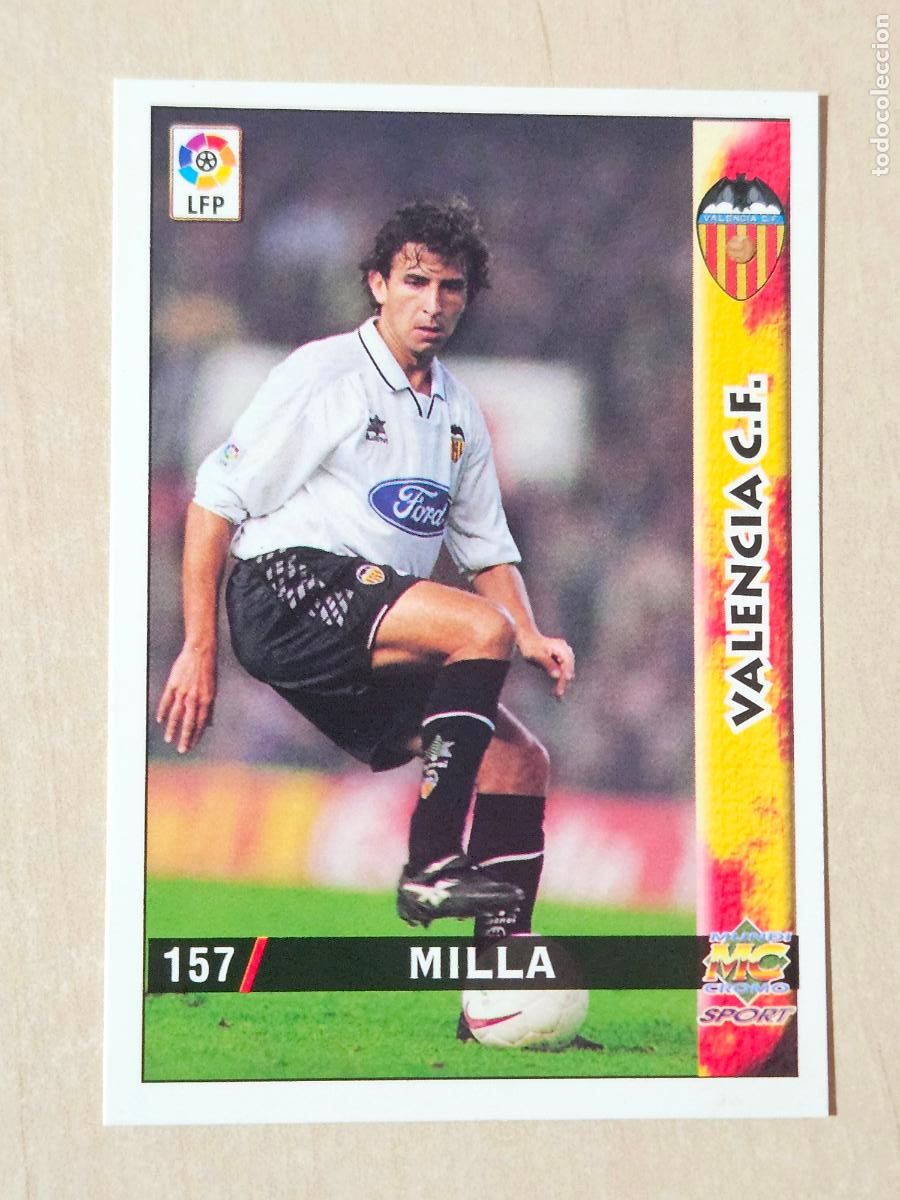 Cromos de F&uacute;tbol: N&ordm; 157 MILLA - MUNDICROMO - FICHAS DE LA LIGA 98 99 - VALENCIA