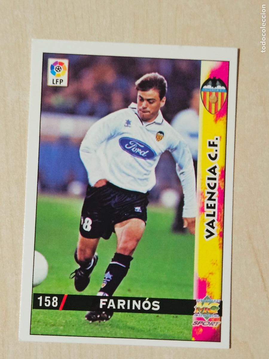 Cromos de F&uacute;tbol: N&ordm; 158 FARINOS - MUNDICROMO - FICHAS DE LA LIGA 98 99 - VALENCIA