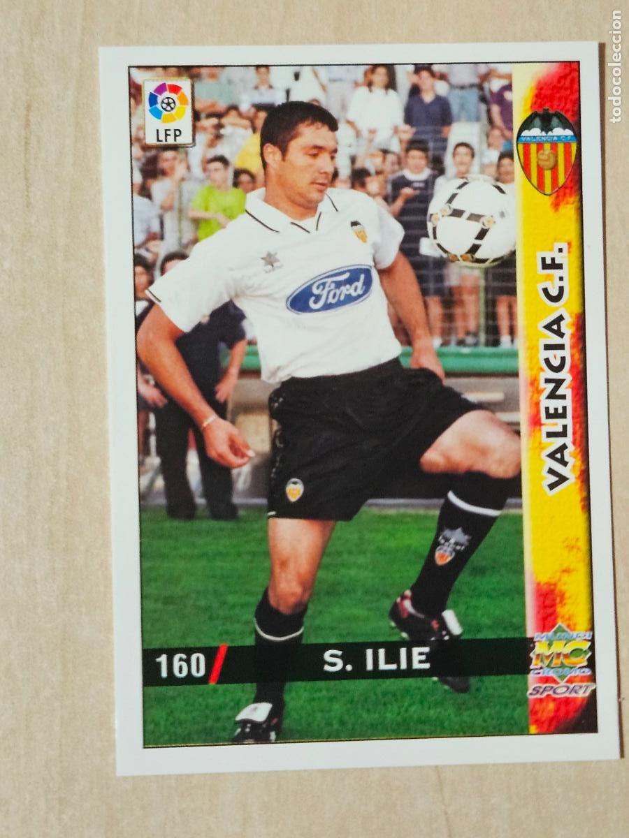 Cromos de F&uacute;tbol: N&ordm; 160 S. ILIE - MUNDICROMO - FICHAS DE LA LIGA 98 99 - VALENCIA