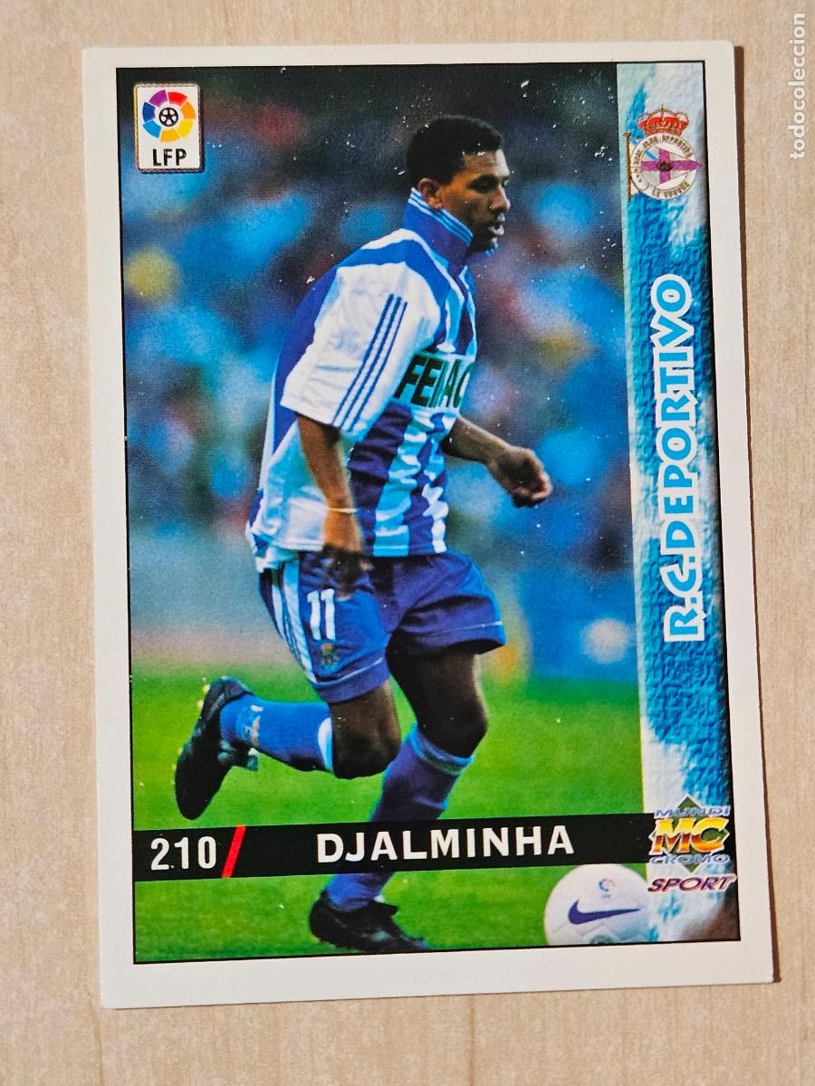 Cromos de F&uacute;tbol: N&ordm; 210 DJALMINHA - MUNDICROMO - FICHAS DE LA LIGA 98 99 - DEPORTIVO DE LA CORU&Ntilde;A