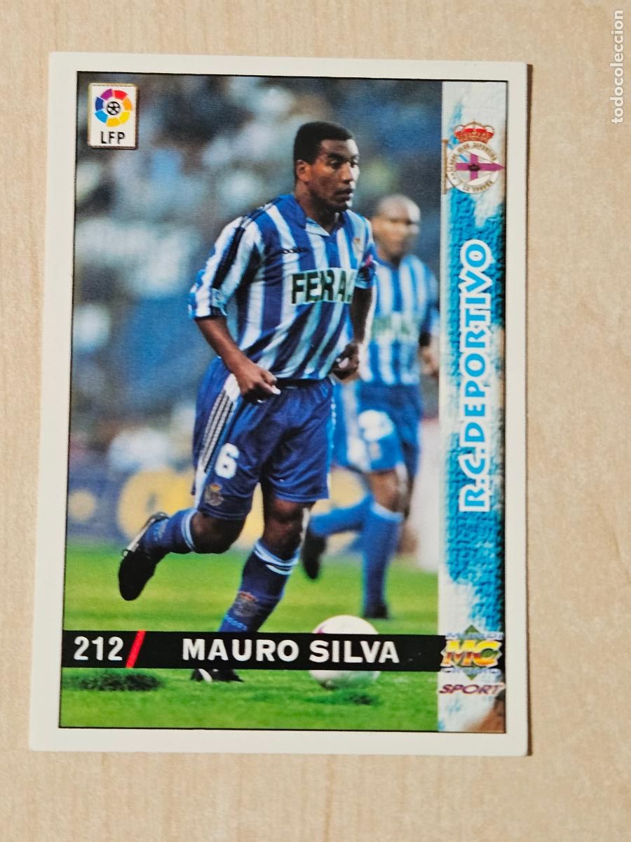 Cromos de F&uacute;tbol: N&ordm; 212 MAURO SILVA - MUNDICROMO - FICHAS DE LA LIGA 98 99 - DEPORTIVO DE LA CORU&Ntilde;A