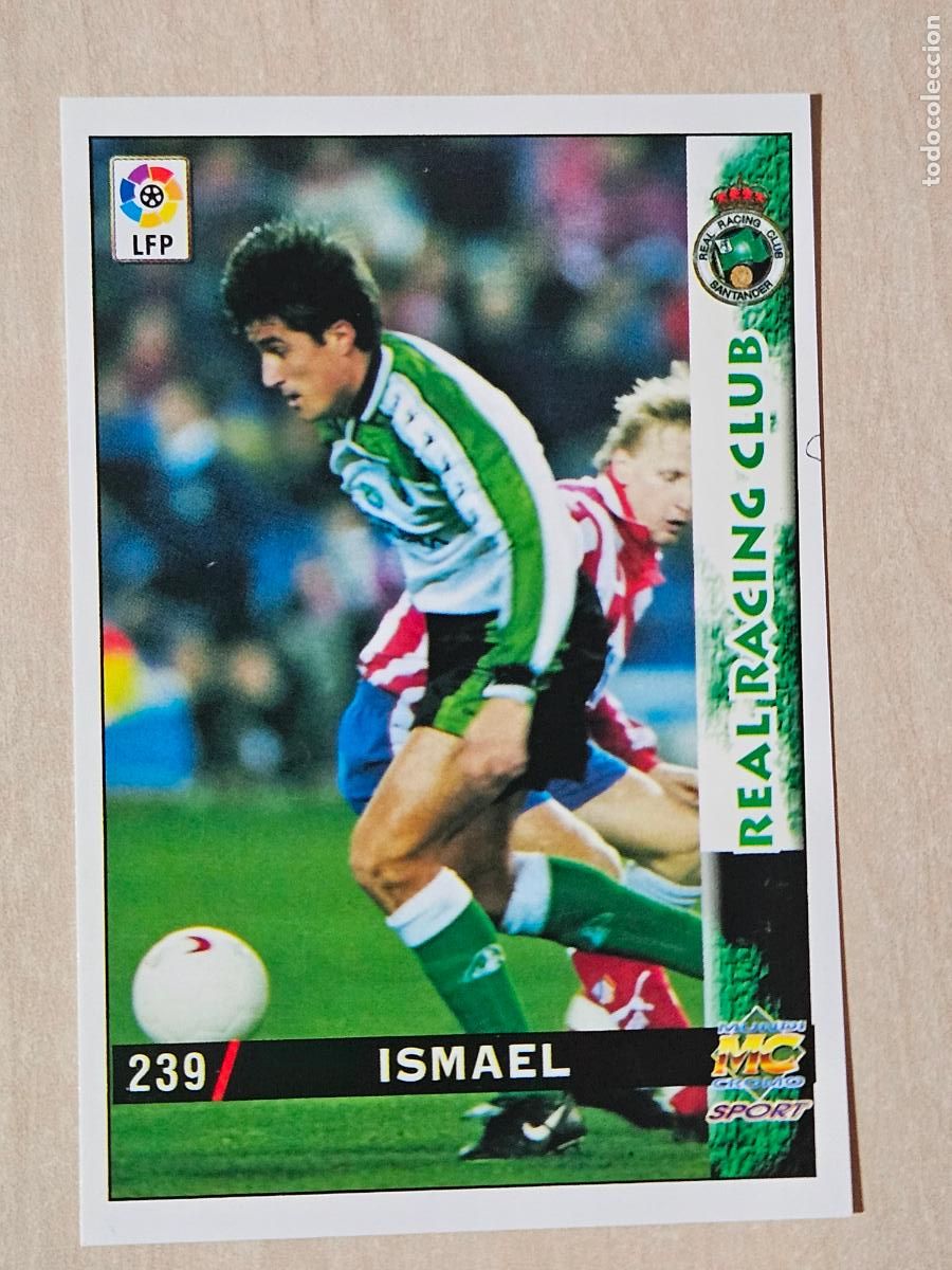 Cromos de F&uacute;tbol: N&ordm; 239 ISMAEL - MUNDICROMO - FICHAS DE LA LIGA 98 99 - RACING DE SANTANDER