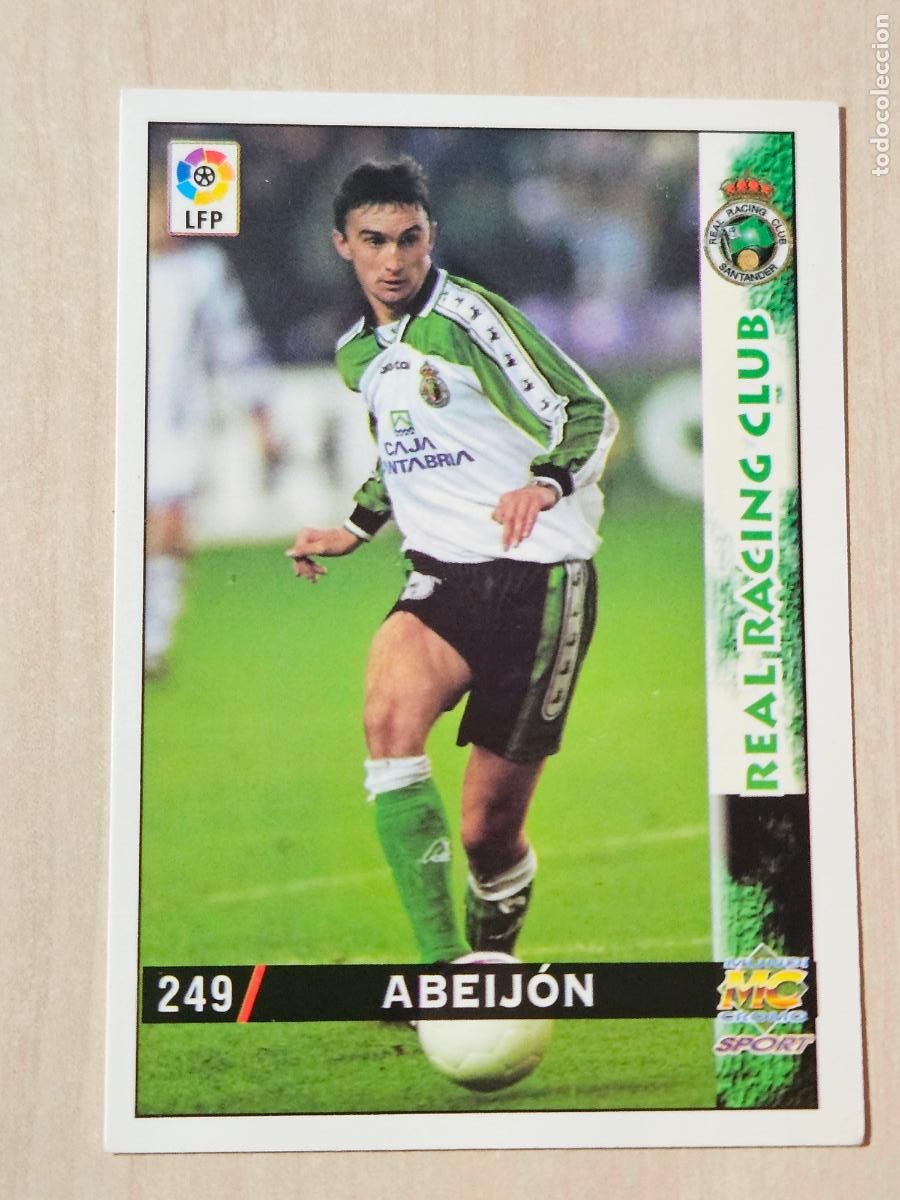 Cromos de F&uacute;tbol: N&ordm; 249 ABEIJON - MUNDICROMO - FICHAS DE LA LIGA 98 99 - RACING DE SANTANDER