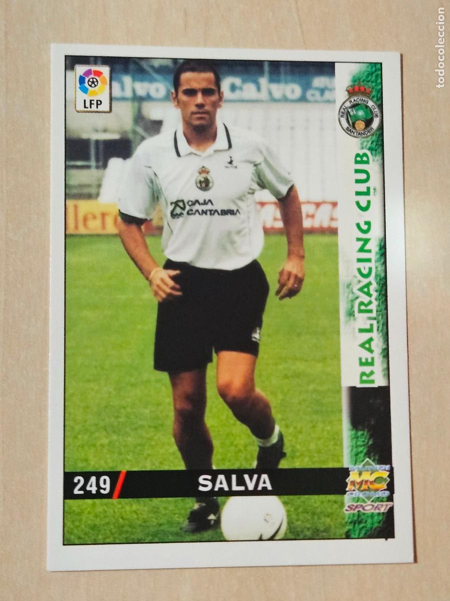 Cromos de F&uacute;tbol: N&ordm; 249 SALVA - MUNDICROMO - FICHAS DE LA LIGA 98 99 - RACING DE SANTANDER