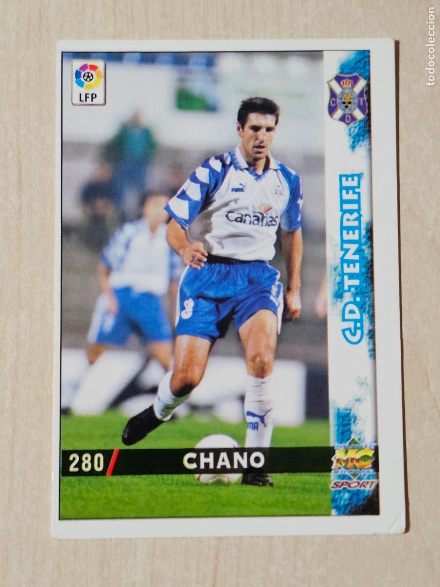 Football Stickers: N&ordm; 280 CHANO - MUNDICROMO - FICHAS DE LA LIGA 98 99 - TENERIFE
