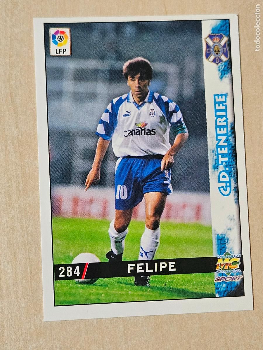 Football Stickers: N&ordm; 284 FELIPE - MUNDICROMO - FICHAS DE LA LIGA 98 99 - TENERIFE