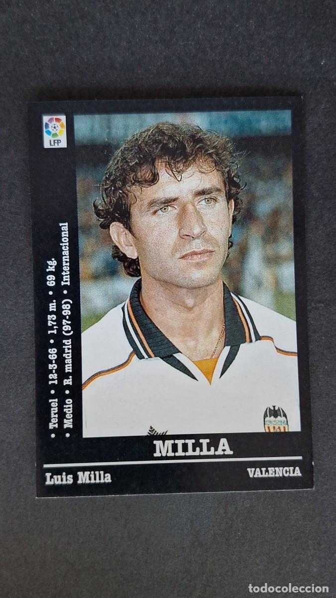 Figurine di Calcio: L2 MILLA VALENCIA C. F. 44 PANINI LIGA 2000 - 2001 00 01 NUNCA PEGADO SIN PEGAR