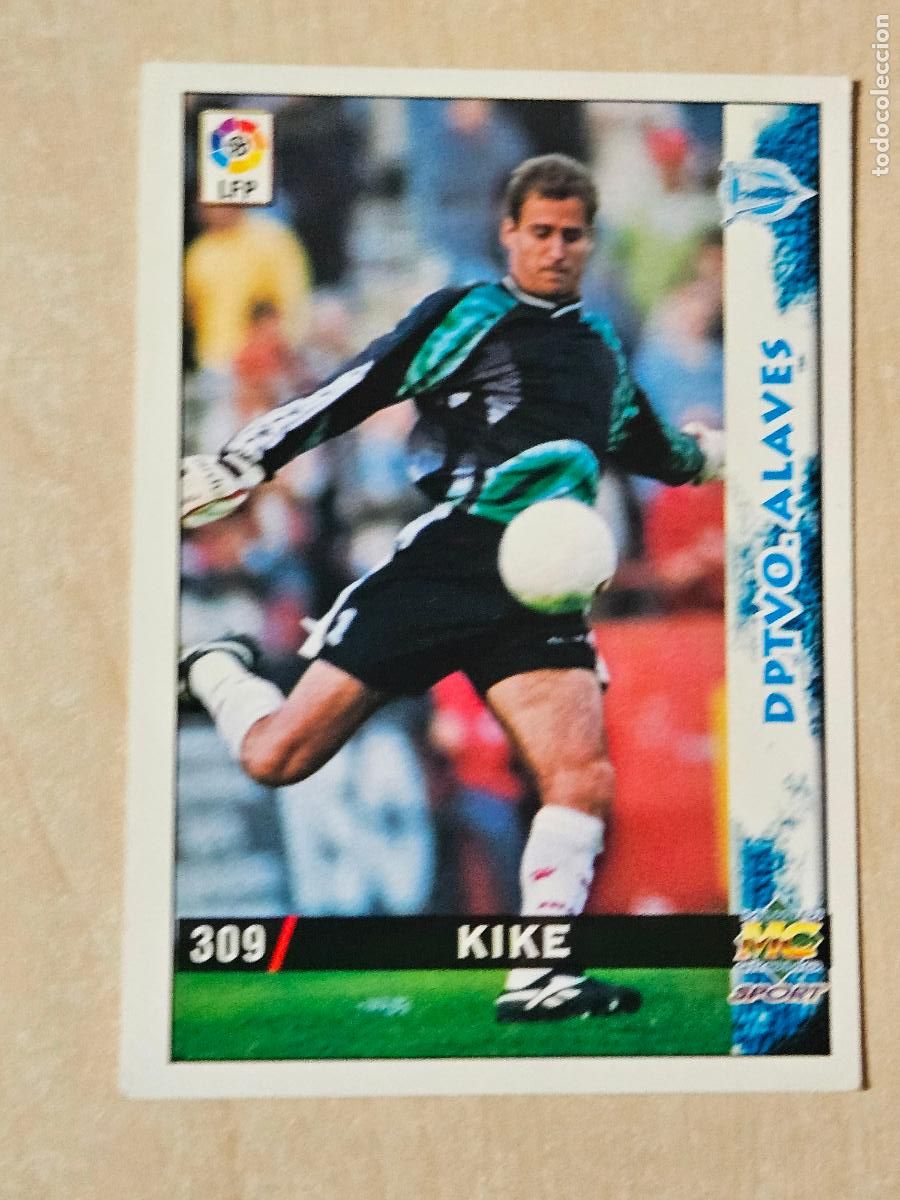 Fu&szlig;ball-Sticker: N&ordm; 309 KIKE - MUNDICROMO - FICHAS DE LA LIGA 98 99 - ALAVES