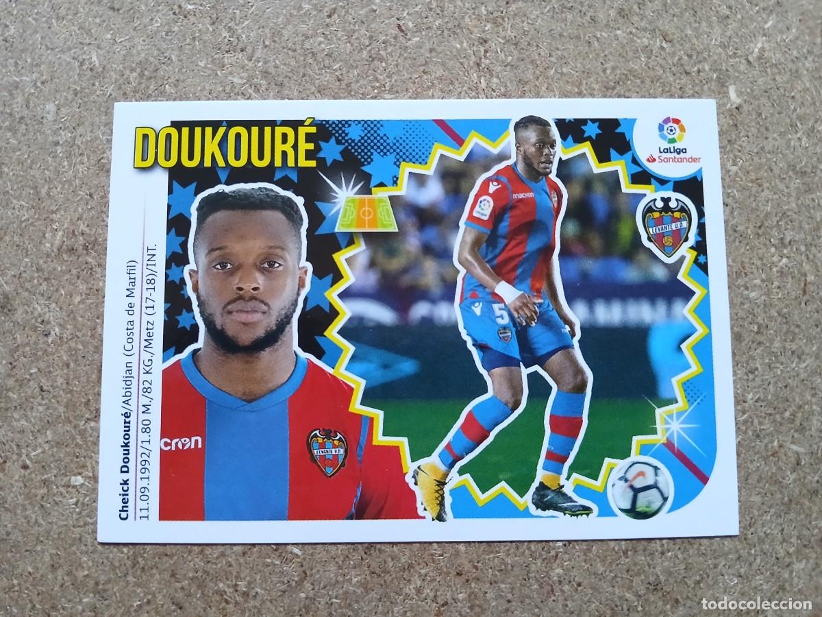 Fu&szlig;ball-Sticker: DOUKOURE - LEVANTE UD N&ordm; 12 B LIGA ESTE 2018 2019 - 18 19