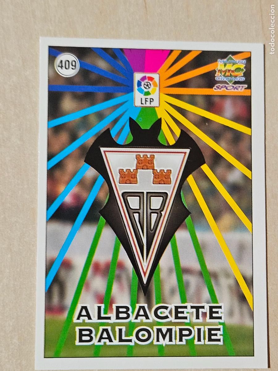 Cromos de F&uacute;tbol: N&ordm; 409 ALBACETE - MUNDICROMO - FICHAS DE LA LIGA 98 99 - ESCUDO SEGUNDA DIVISION
