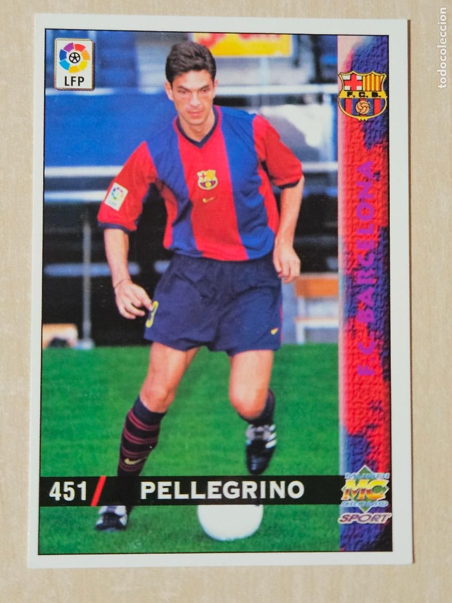 Cromos de F&uacute;tbol: N&ordm; 451 PELLEGRINO - MUNDICROMO - FICHAS DE LA LIGA 98 99 - ULTIMA HORA I - ERROR