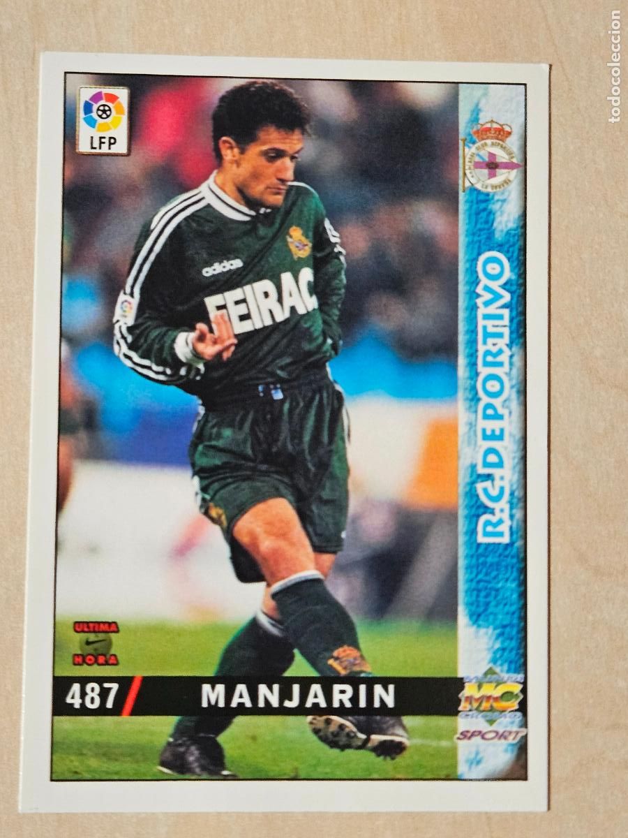 Cromos de F&uacute;tbol: N&ordm; 487 MANJARIN - MUNDICROMO - FICHAS DE LA LIGA 98 99 - ULTIMA HORA II